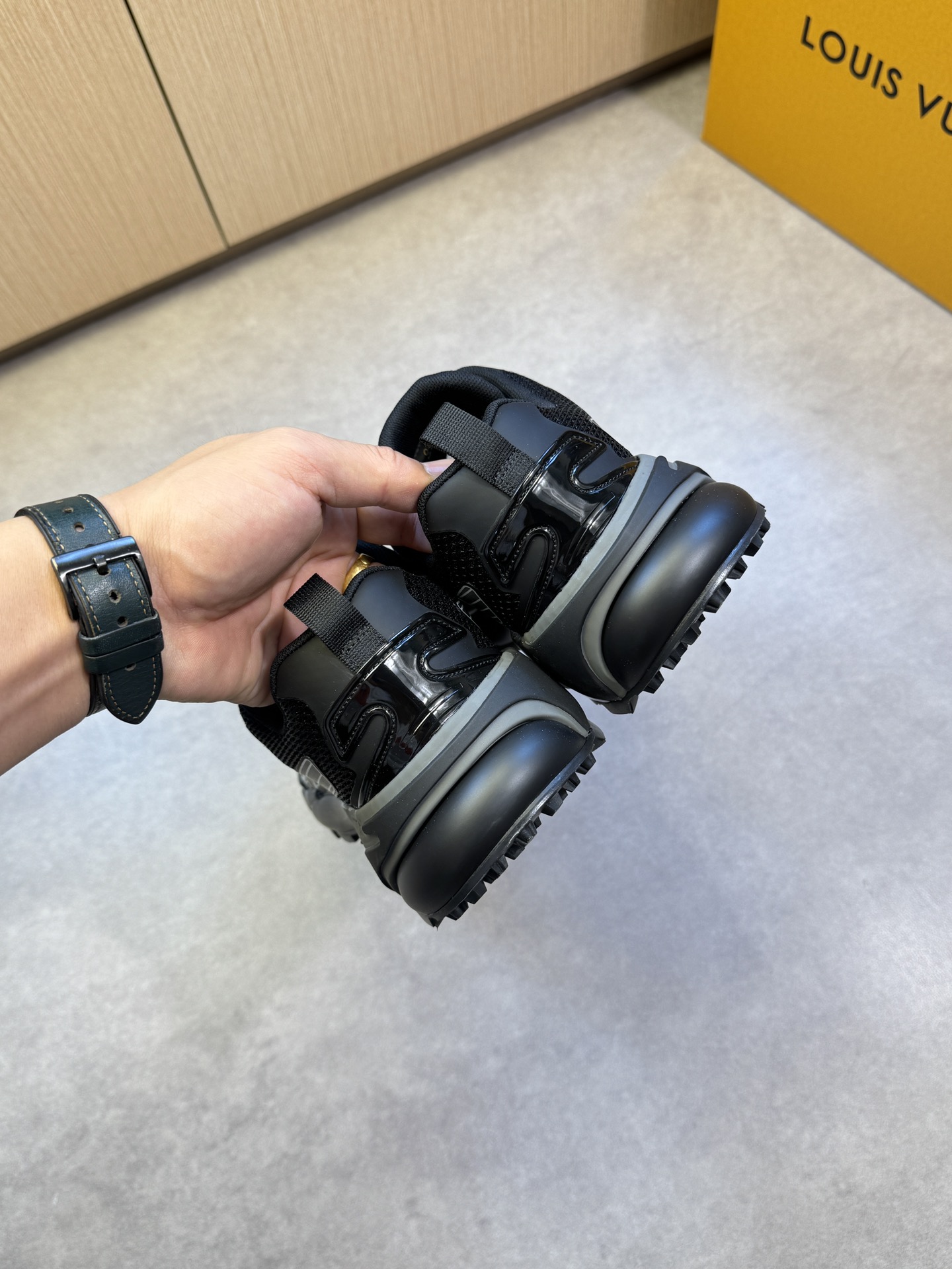 Louis Vuitton Men's Black Casual Sneakers Mesh Upper, Size 39-44 9 i1742753472 2159 7