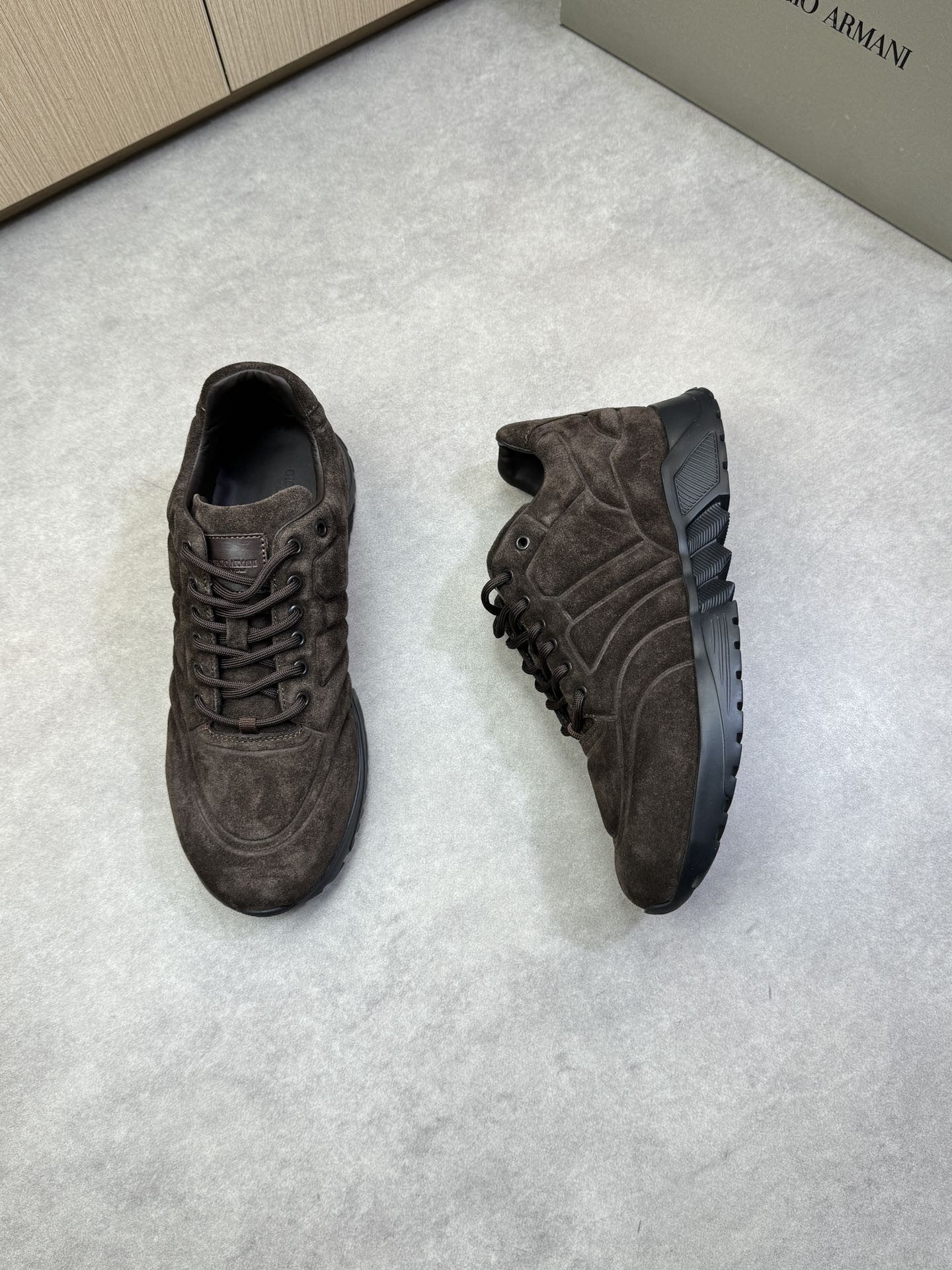 Giorgio Armani Men's Nappa Leather Lightweight TPU Sole Sneakers 3 i1743008616 4993 1