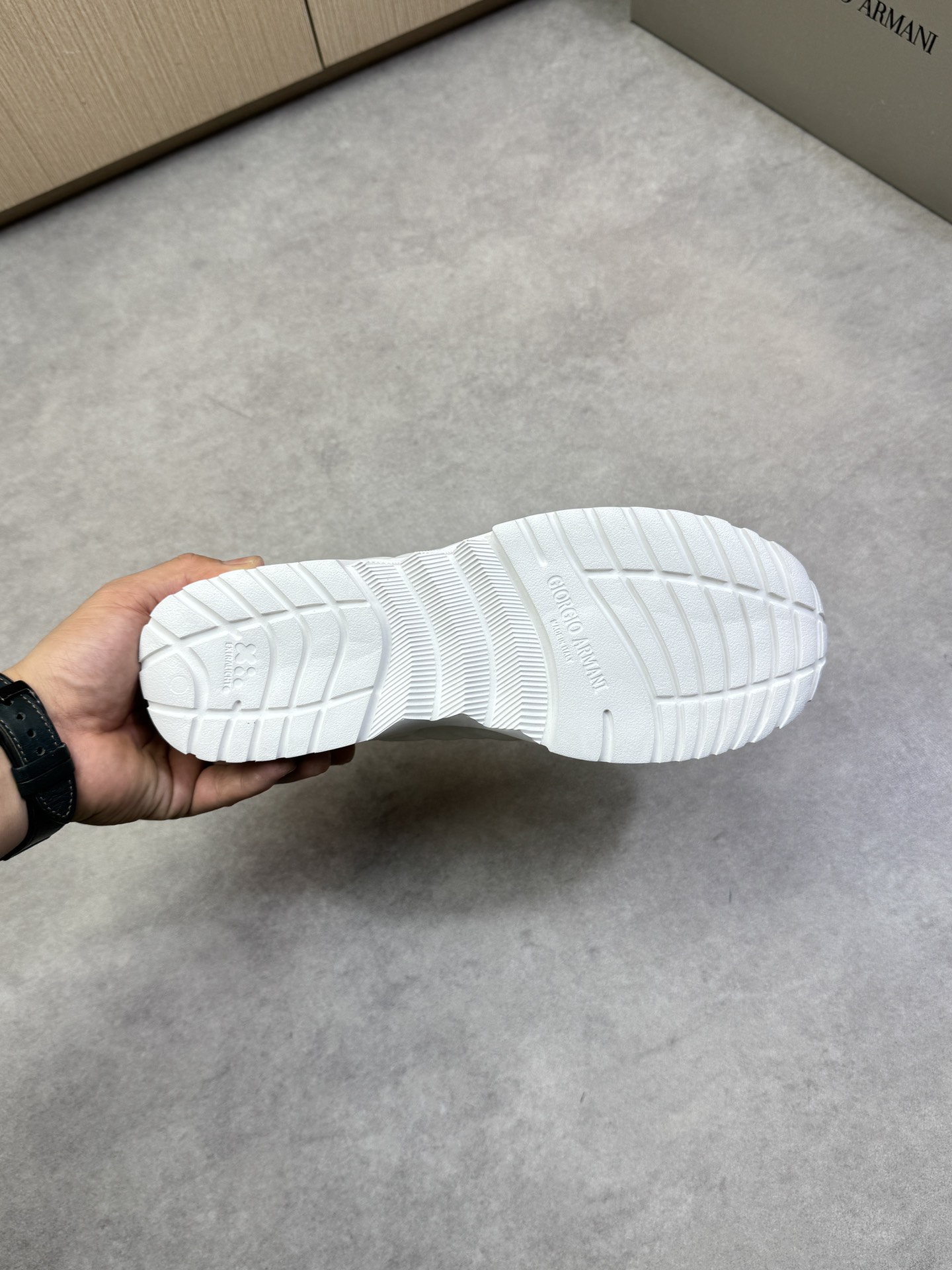 Giorgio Armani White Nappa Leather Sneakers With Embossed Logo - Size 39-44 10 i1743009787 5396 8