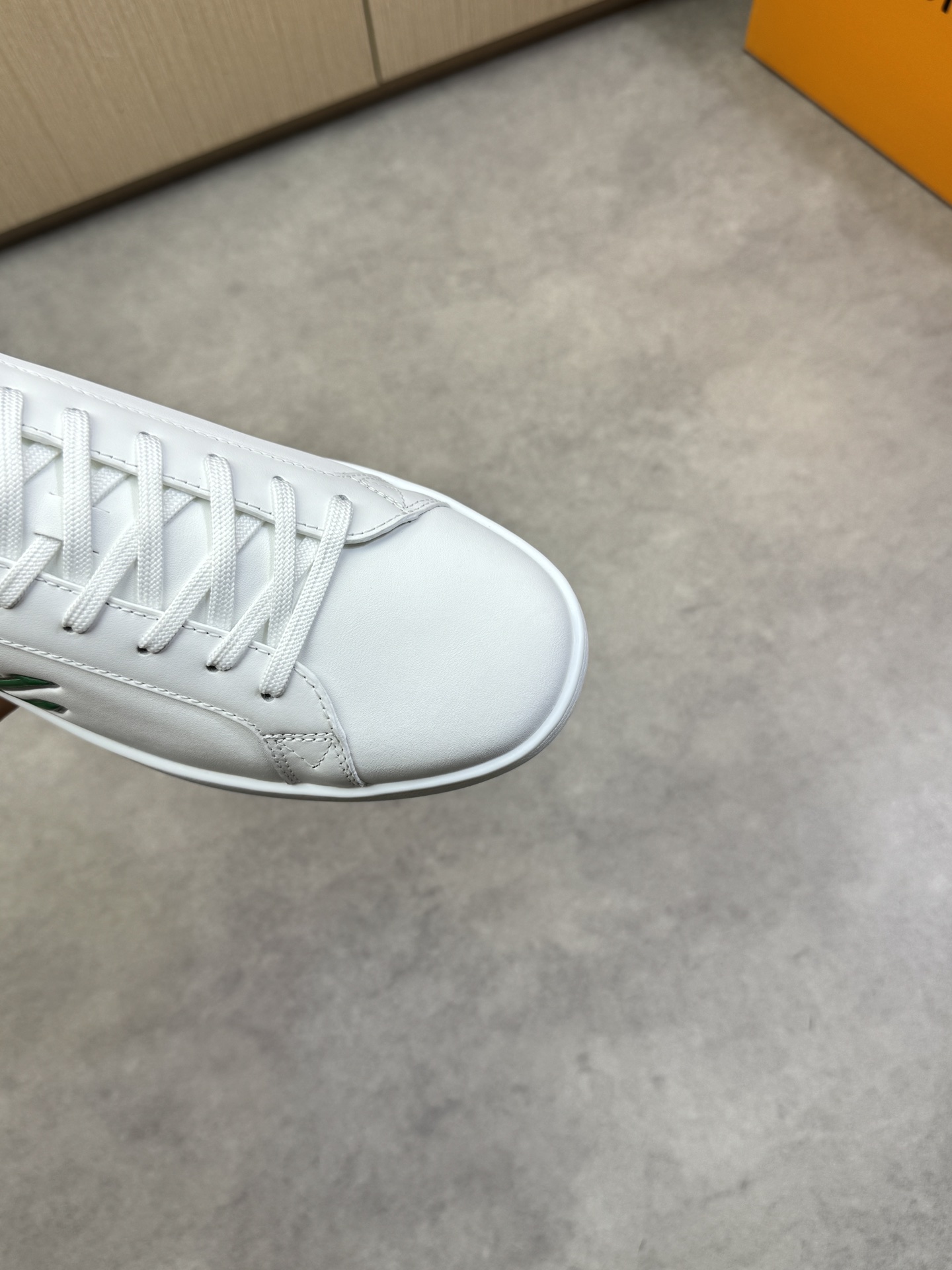 Louis Vuitton Men's Nappa Leather Casual Sneakers - White With Green Logo 7 i1743011311 493 5