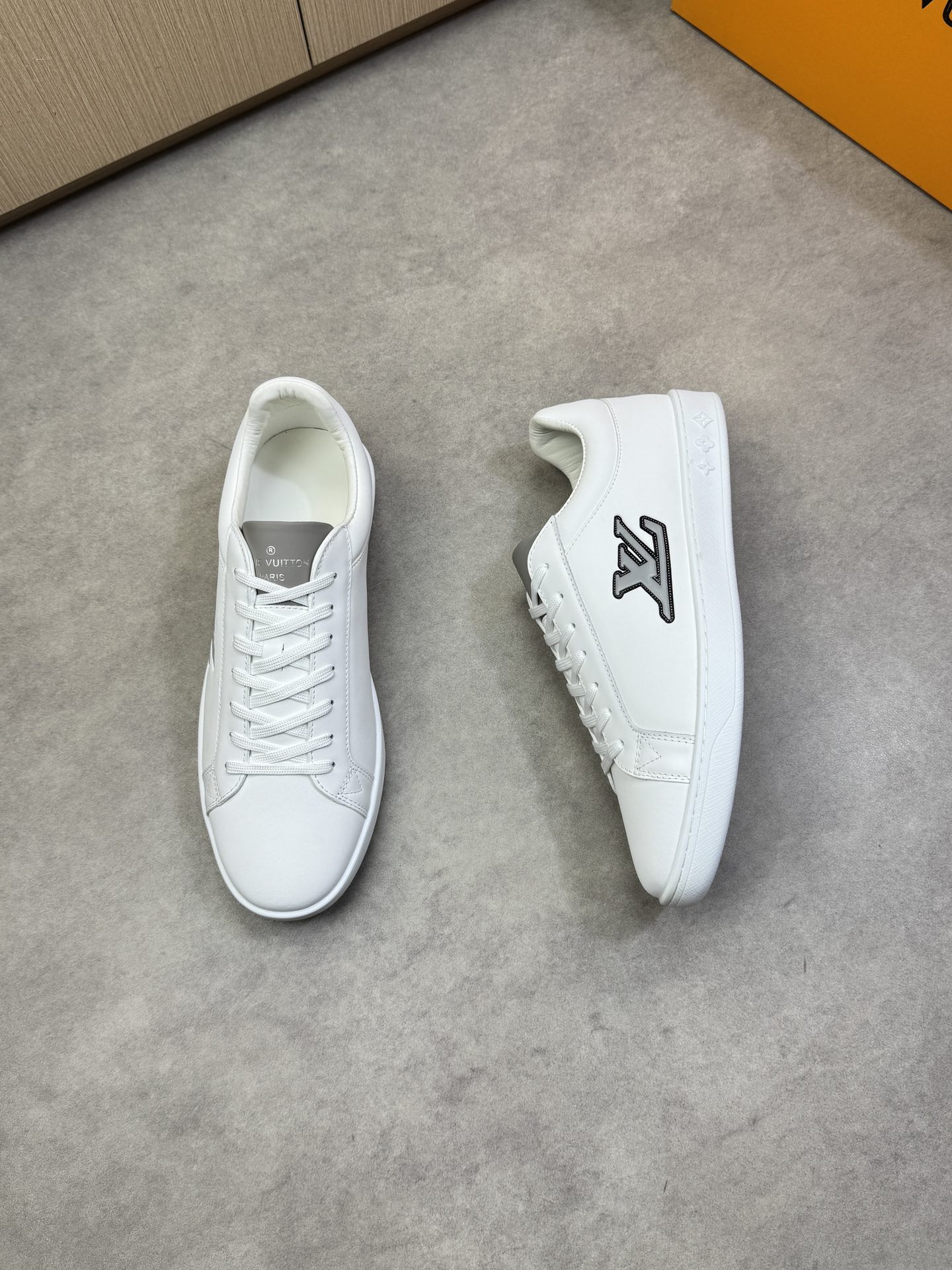 Louis Vuitton Men's Nappa Leather White Sneakers, Size 38-44 3 i1743011449 2521 1