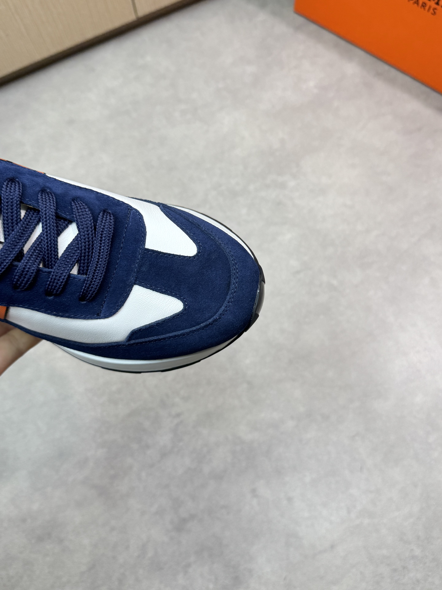 Hermes Men's Nappa & Suede Leather Low-Top Sneakers - Casual & Stylish 7 i1743183586 1321 5