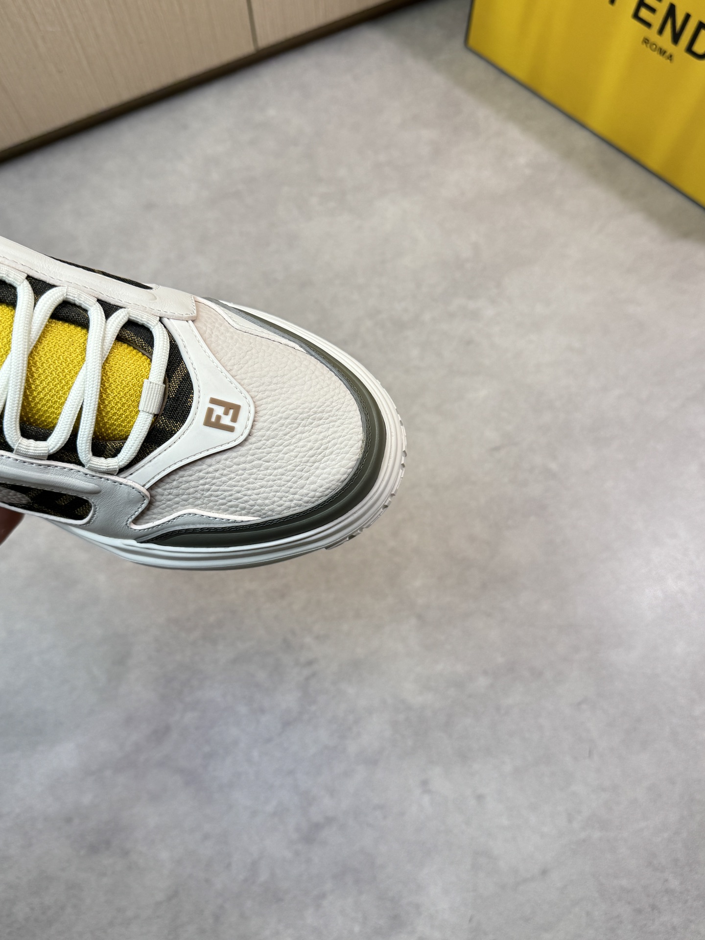 Fendi Men's Nappa Leather & Rubber Sole Sneakers - Casual & Comfortable 7 i1743184320 9015 5