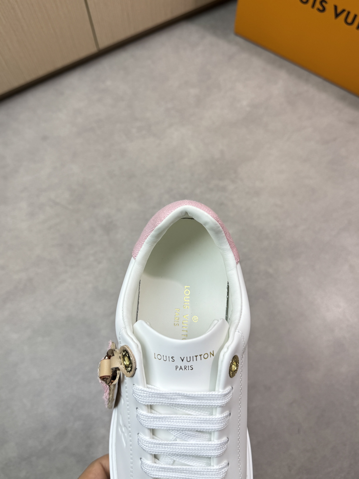 Louis Vuitton Women's Nappa Leather White Casual Sneakers - Couple Style 8 i1743270899 7640 6