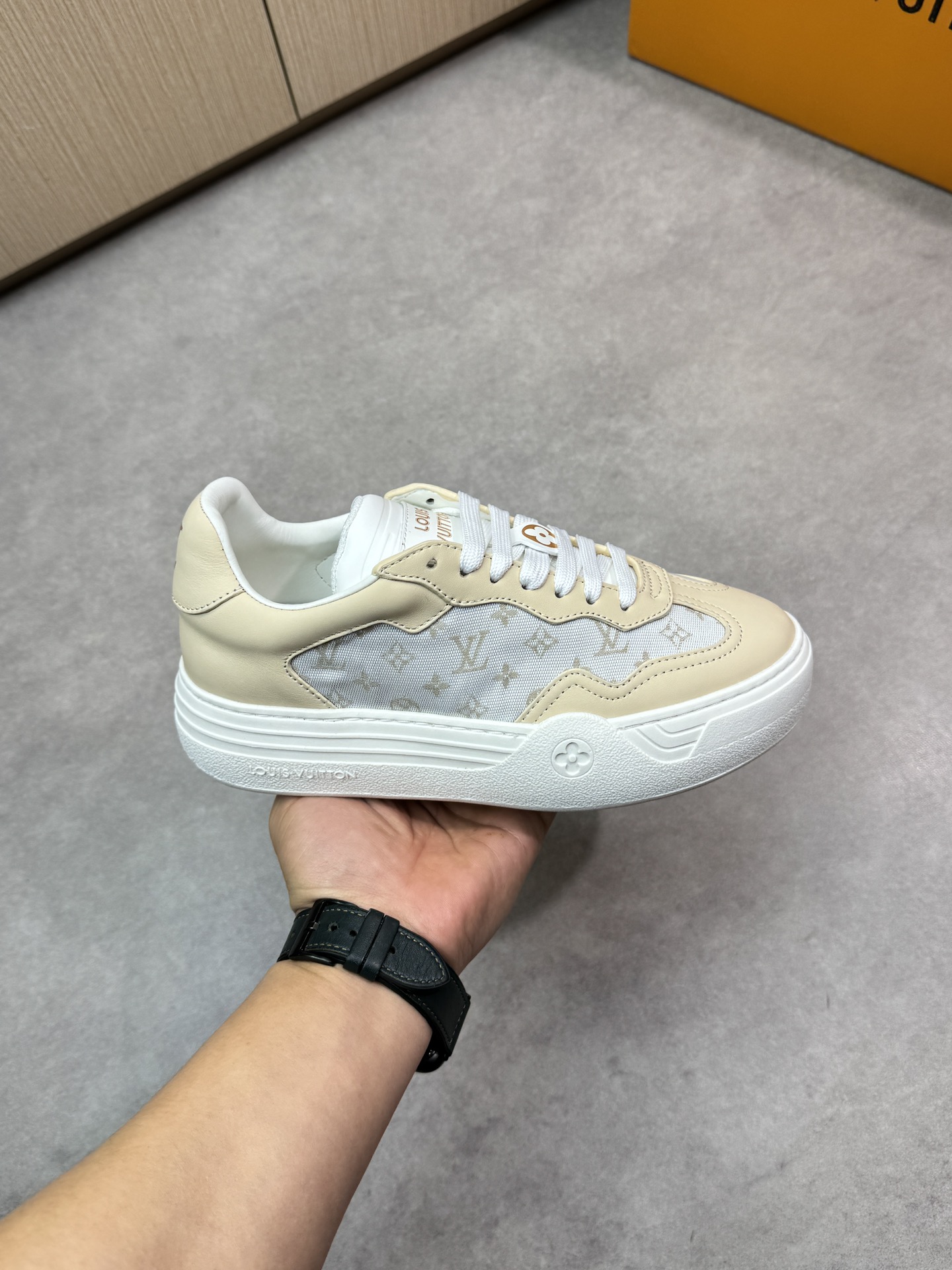 Louis Vuitton Casual Sneakers Nappa Leather Monogram, Couple Style 5 i1743270965 8055 3