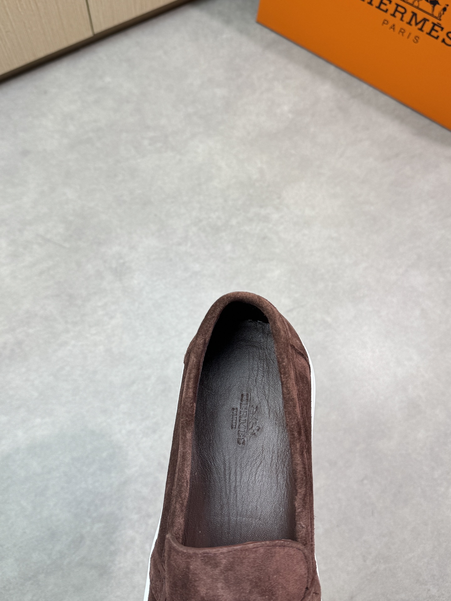 Hermes Premium Quality Suede Leather Loafers with Metal Buckle Detail 8 i1743354766 4565 6