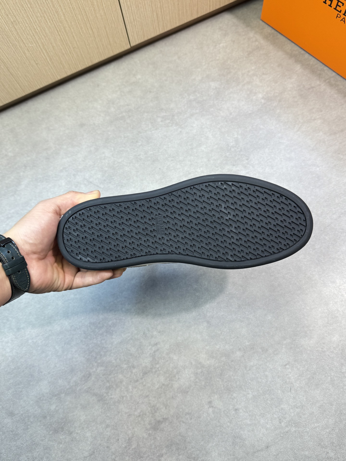 [HERMES] Hermes - Zapatillas deportivas originales de alta calidad - Exterior: piel de ternero napa,