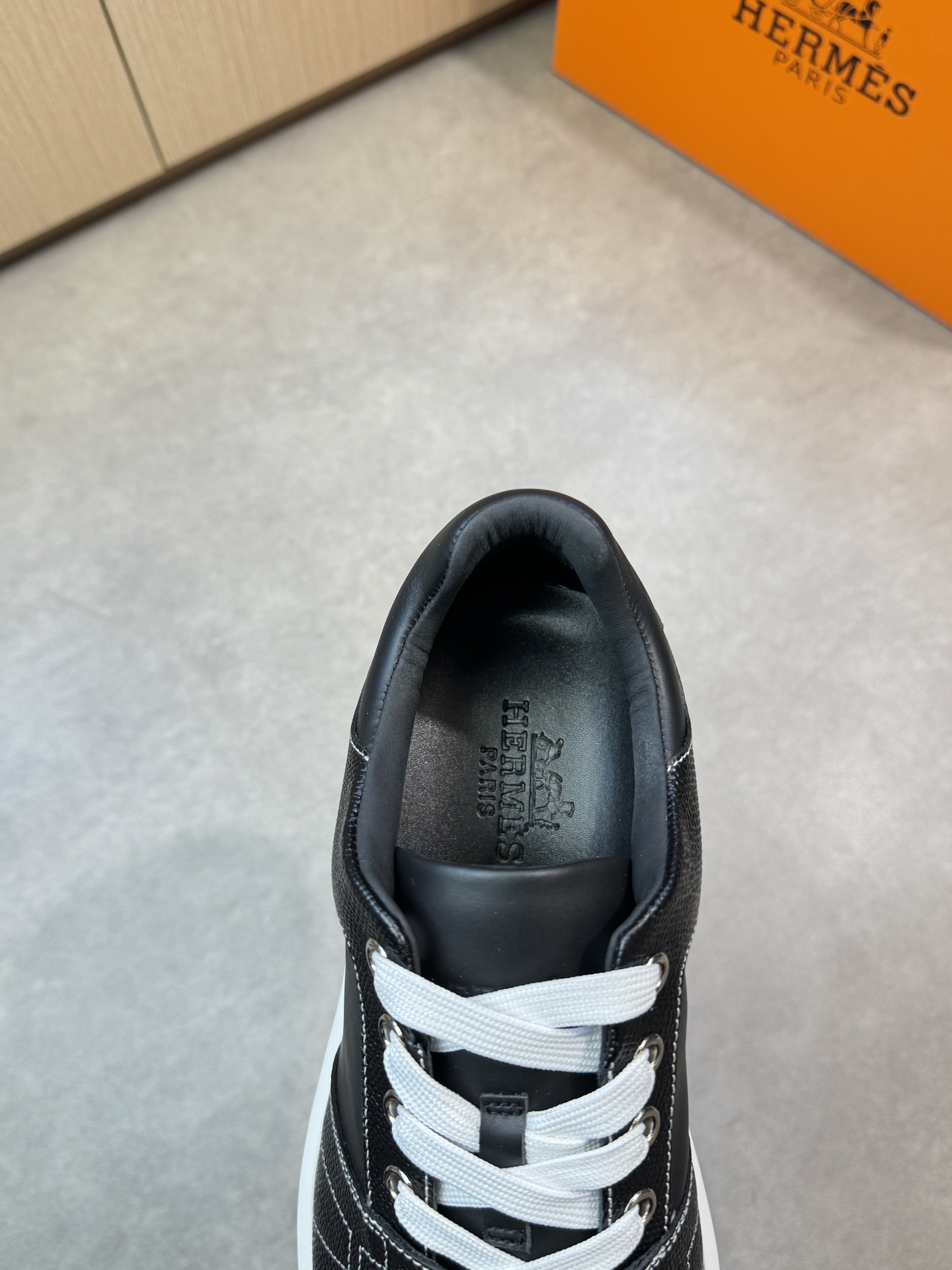 [HERMES] Hermes - De gama alta de calidad original solo zapatos deportivos casuales - Superior: napa