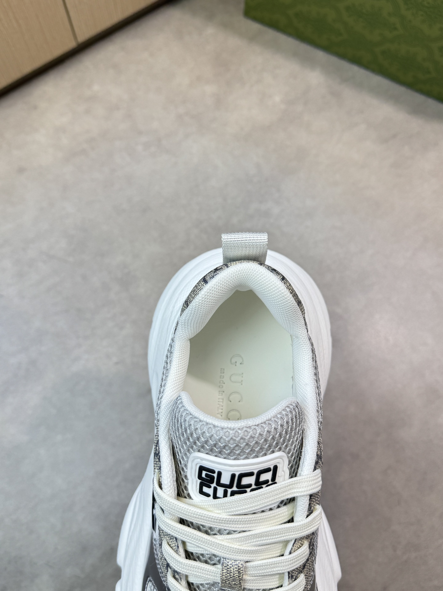 Gucci Women's Silver Tumbled Sneakers Designer Athletic Shoes Size 38-44 8 i1744047690 8160 6