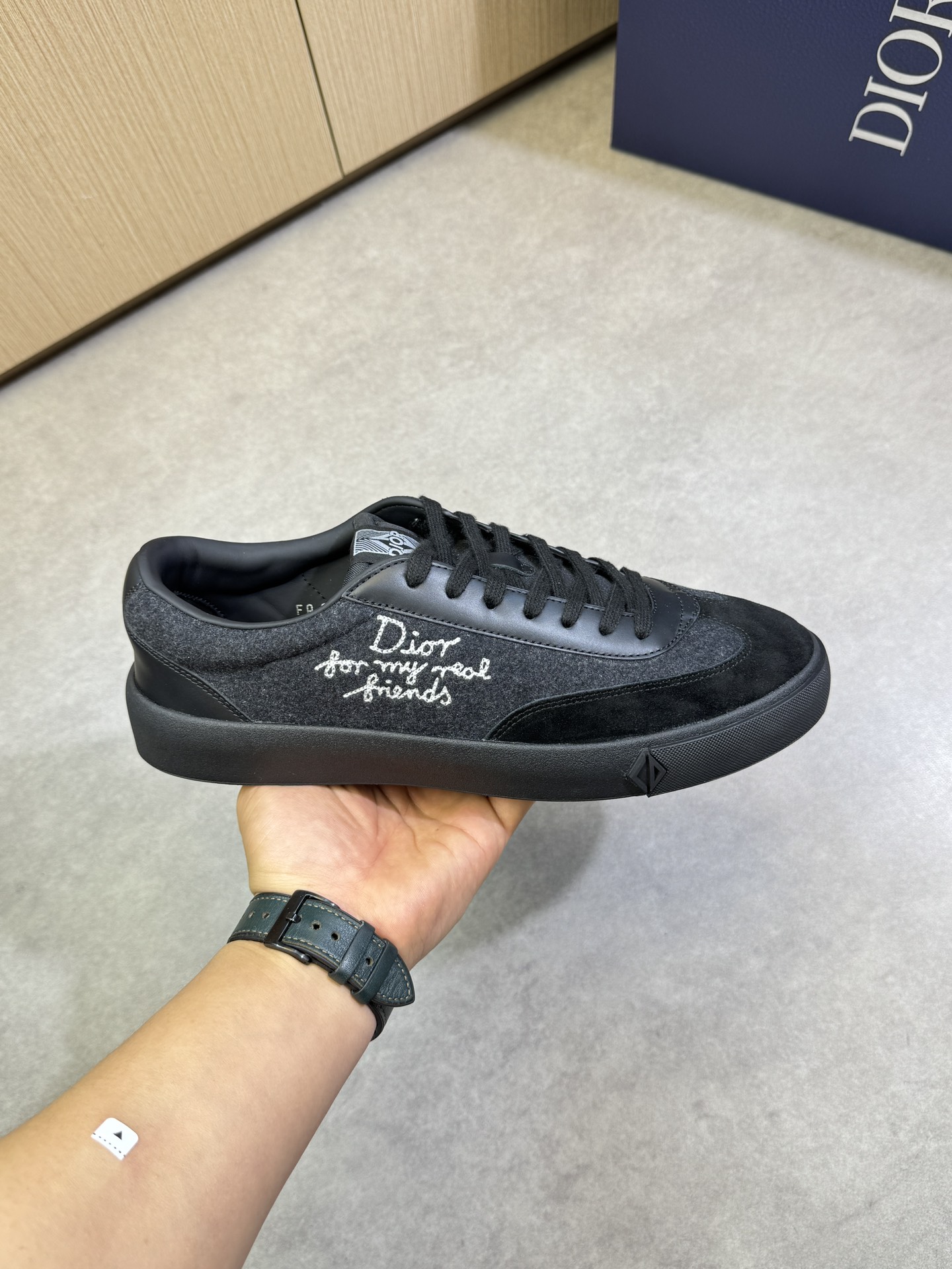 Dior Men's Black Nappa Leather and Suede Casual Sneakers Size 39-44 5 i1744221048 1448 3