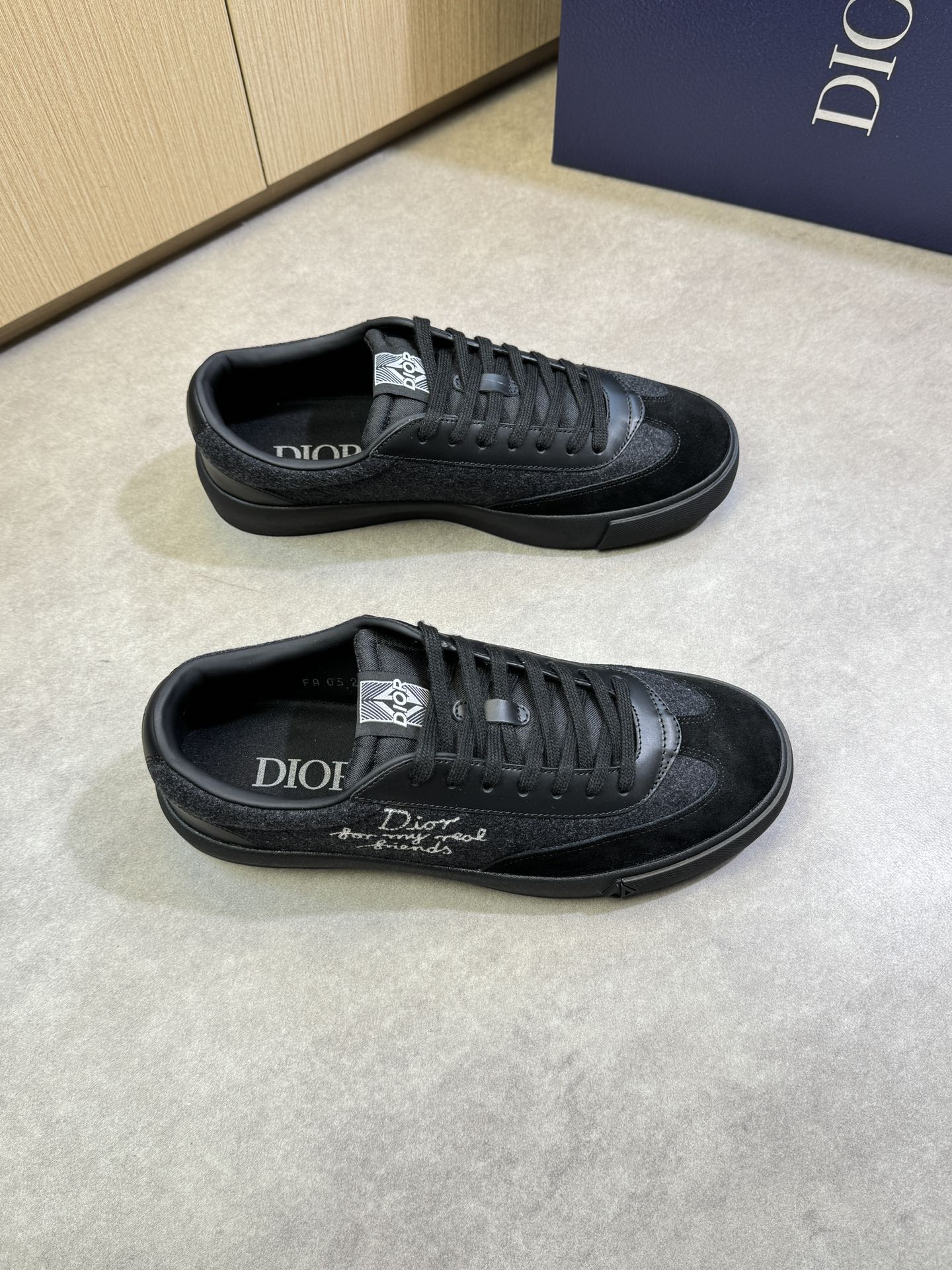 Dior Men's Black Nappa Leather and Suede Casual Sneakers Size 39-44 2 i1744221048 2605 0