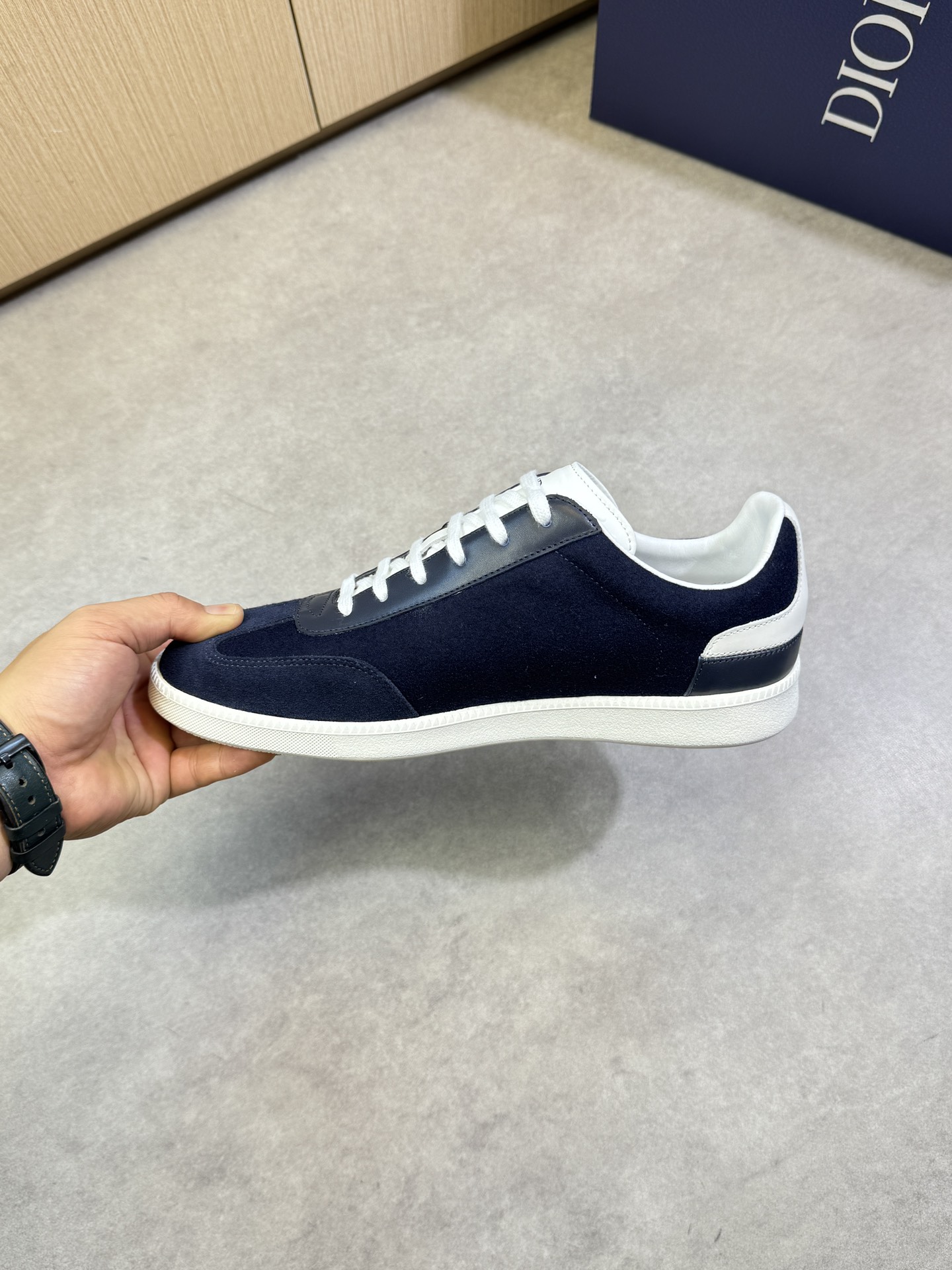 Dior Casual Sneakers in Black Nappa Leather and Suede With Signature Logo 6 i1744221066 7064 4