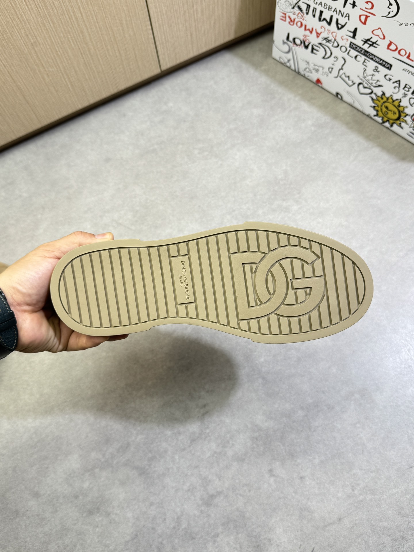 Dolce & Gabbana Suede Leather Sneakers with Perforated Logo - Premium Quality 10 i1744391804 4962 8