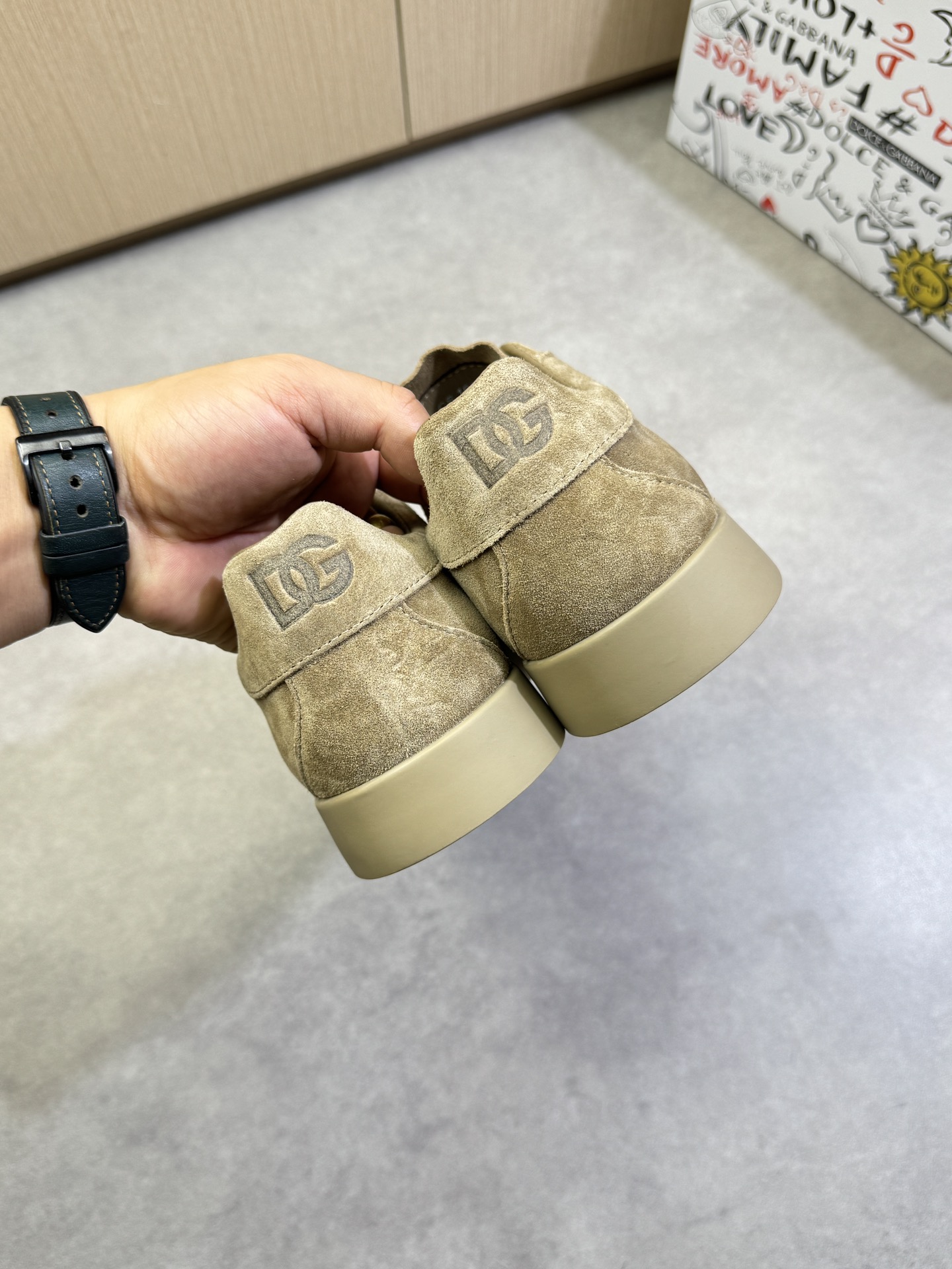 Dolce & Gabbana Suede Leather Sneakers with Perforated Logo - Premium Quality 9 i1744391804 8605 7