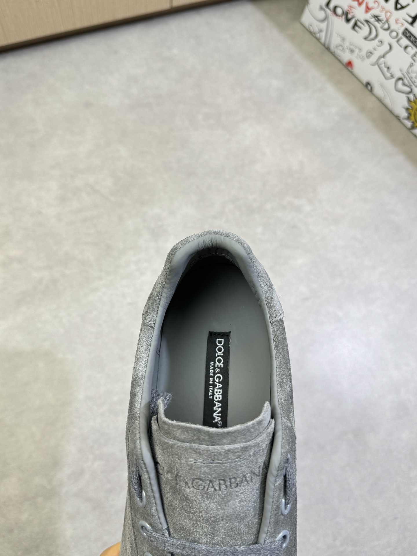 Dolce & Gabbana Gray Suede Leather Sneakers, Casual Shoes, Luxury Quality 7 i1744391895 2995 6