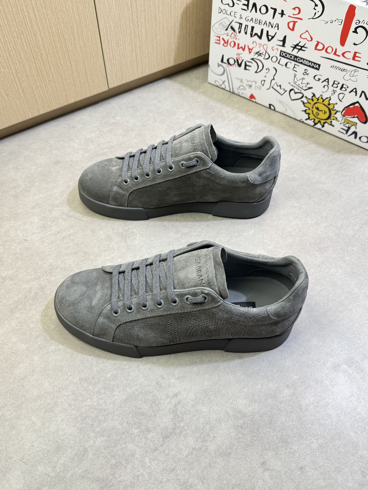 Dolce & Gabbana Gray Suede Leather Sneakers, Casual Shoes, Luxury Quality 3 i1744391895 6619 2
