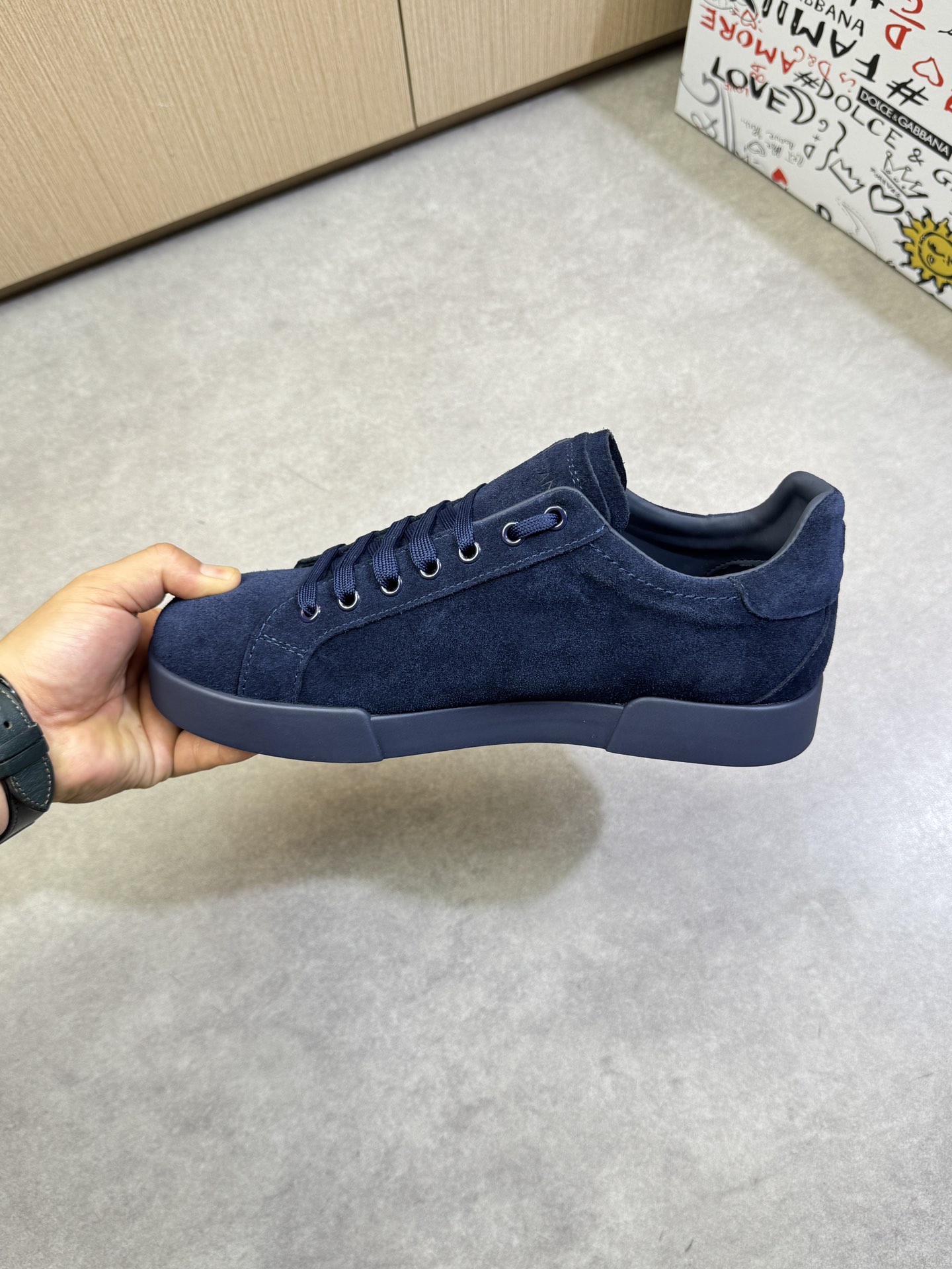 Dolce & Gabbana Suede Leather Sneakers - Luxury Casual Shoes for Men 5 i1744391908 4270 4