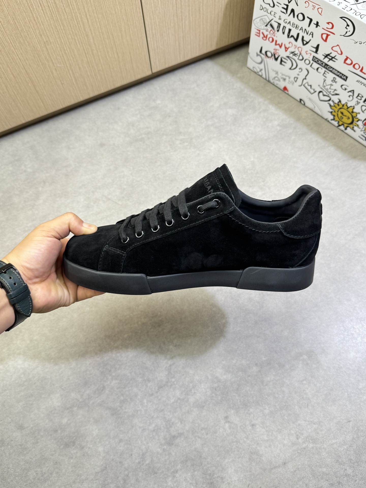Dolce & Gabbana Black Suede Leather Sneakers, Casual & Comfortable 6 i1744391967 2271 4