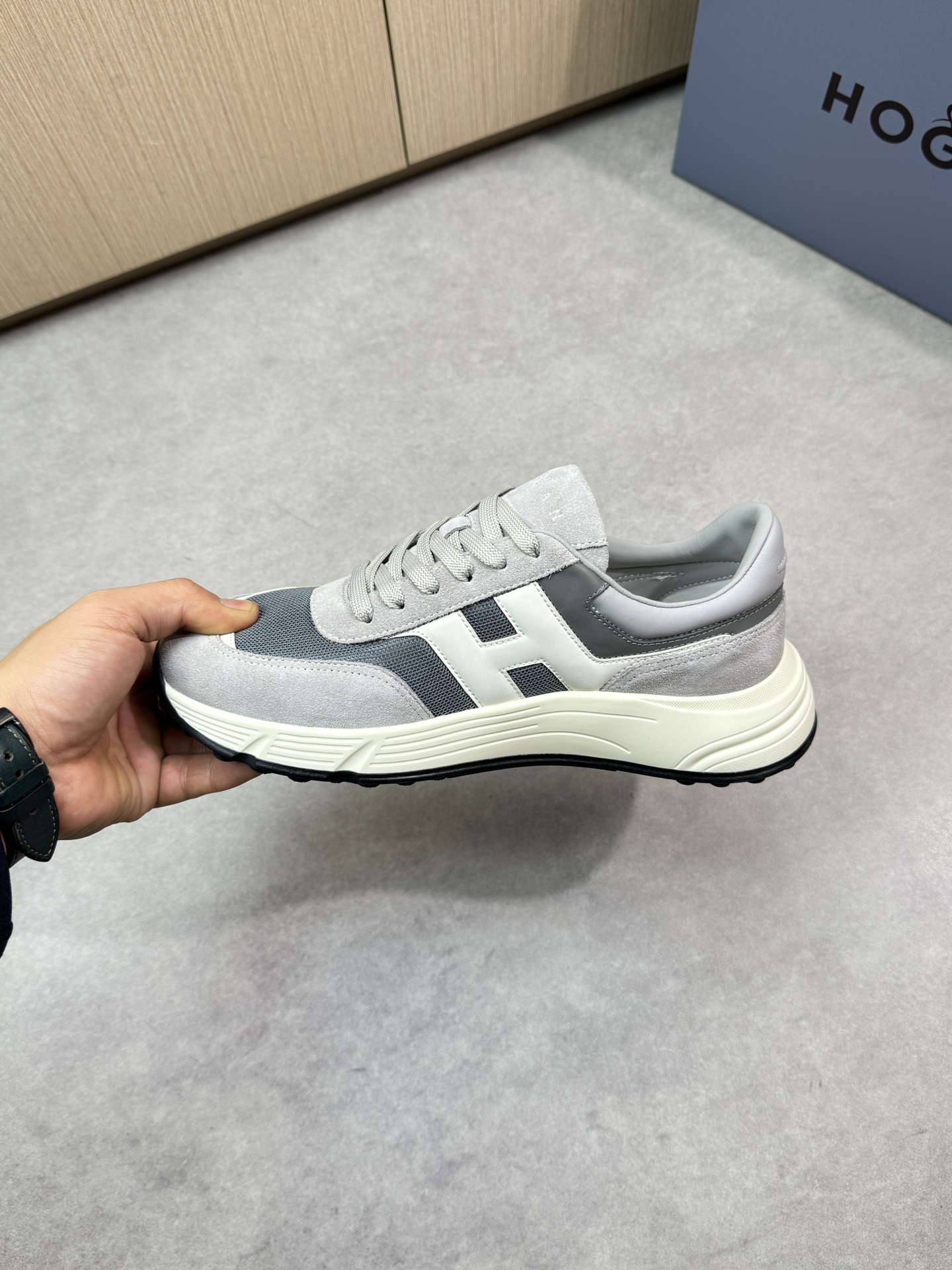 Hogan Luxury Leather Sneakers With Signature H Logo For Women Size 39-44 6 i1744651611 5384 4
