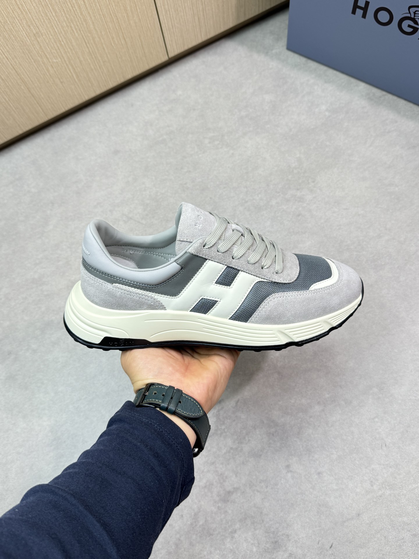 Hogan Luxury Leather Sneakers With Signature H Logo For Women Size 39-44 5 i1744651611 6875 3