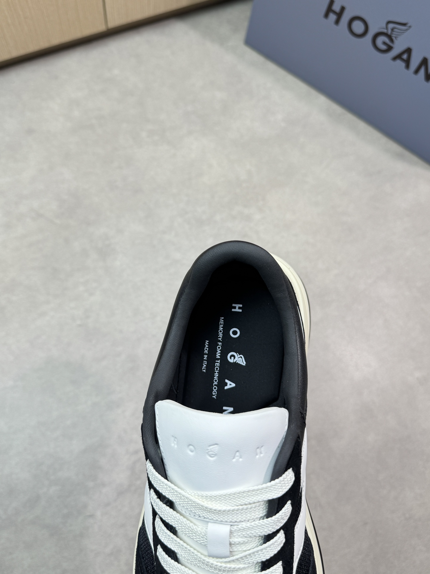 Hogan Men's Black Leather & Fabric Sneakers with Iconic 'H' Logo, Sizes 39-44 8 i1744651764 6722 6