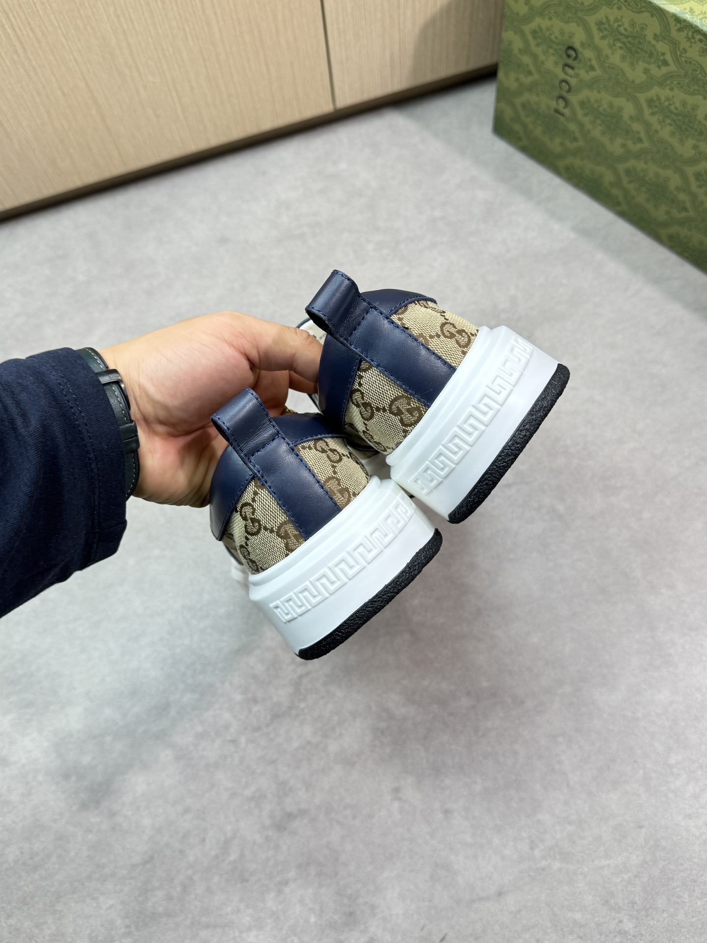 Gucci Slip-On Sneakers in Signature GG Canvas with Leather Trim - Size 38-44 9 i1744737525 4297 7