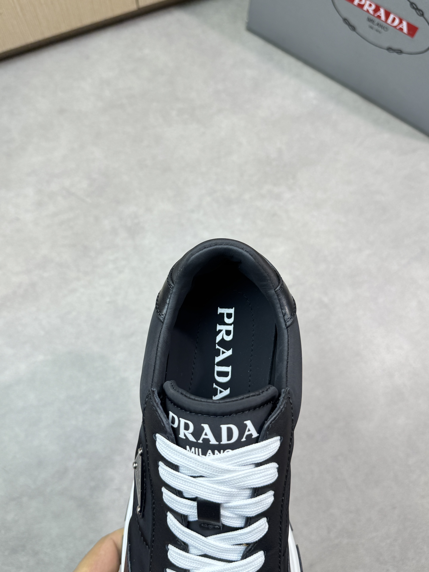 Prada Leather Sneakers for Men - Nappa Leather, TPU Rubber Sole 8 i1744824677 1843 6