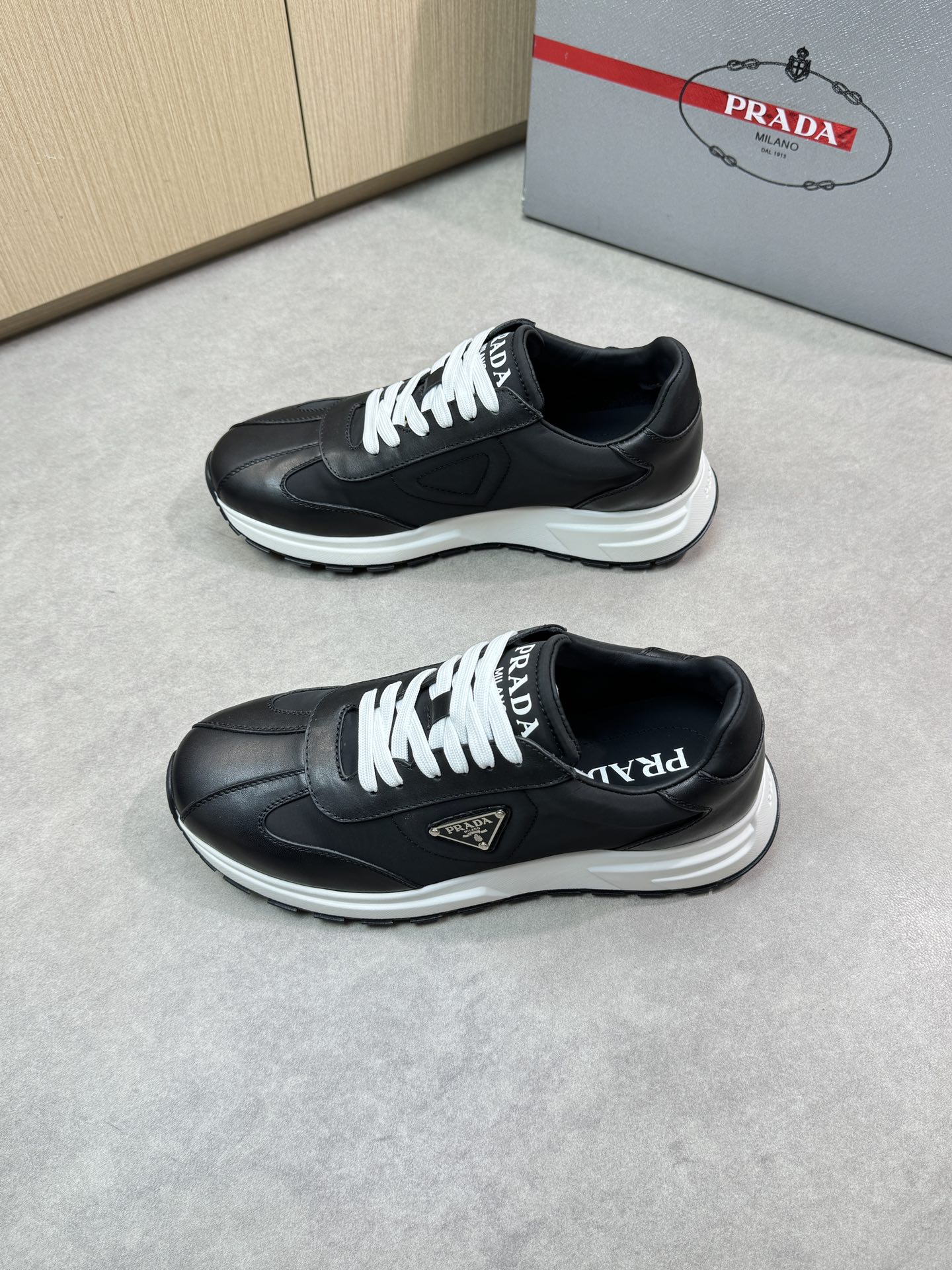 Prada Leather Sneakers for Men - Nappa Leather, TPU Rubber Sole 4 i1744824677 7860 2