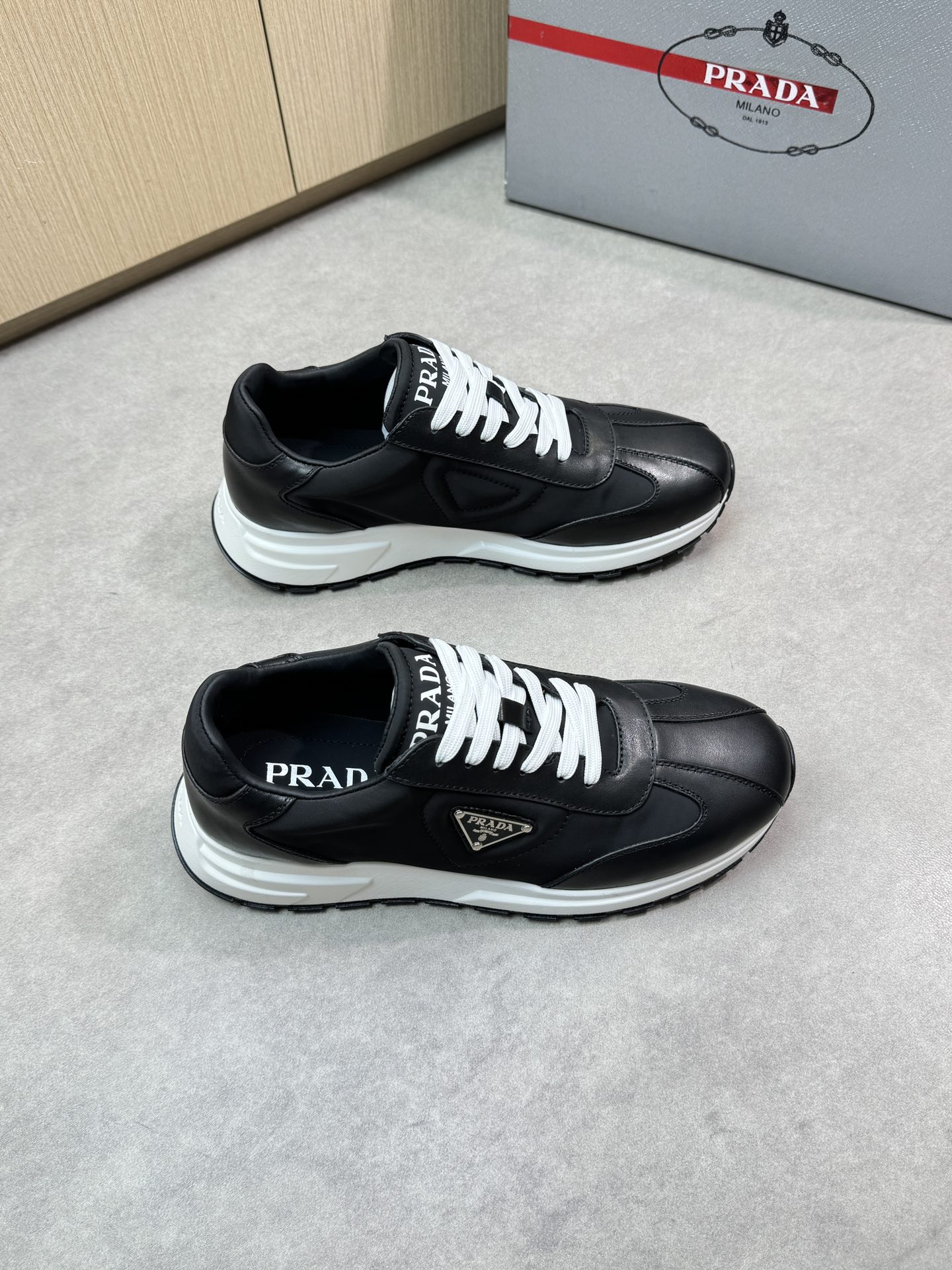 Prada Leather Sneakers for Men - Nappa Leather, TPU Rubber Sole 2 i1744824677 9359 0