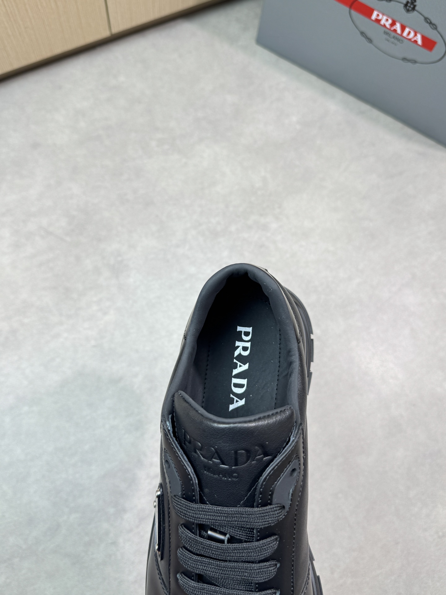 Prada Leather Sneakers - Nappa Leather, TPU Rubber Sole, Metal Hardware 8 i1744825018 2730 6