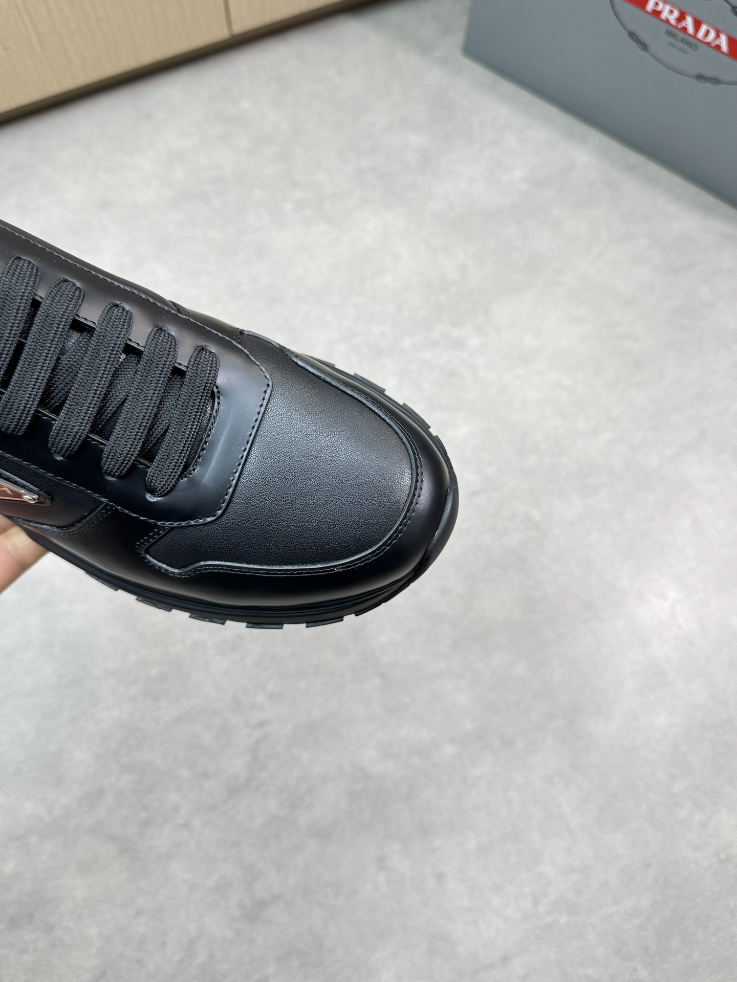 Prada Leather Sneakers - Nappa Leather, TPU Rubber Sole, Metal Hardware 7 i1744825018 5144 5