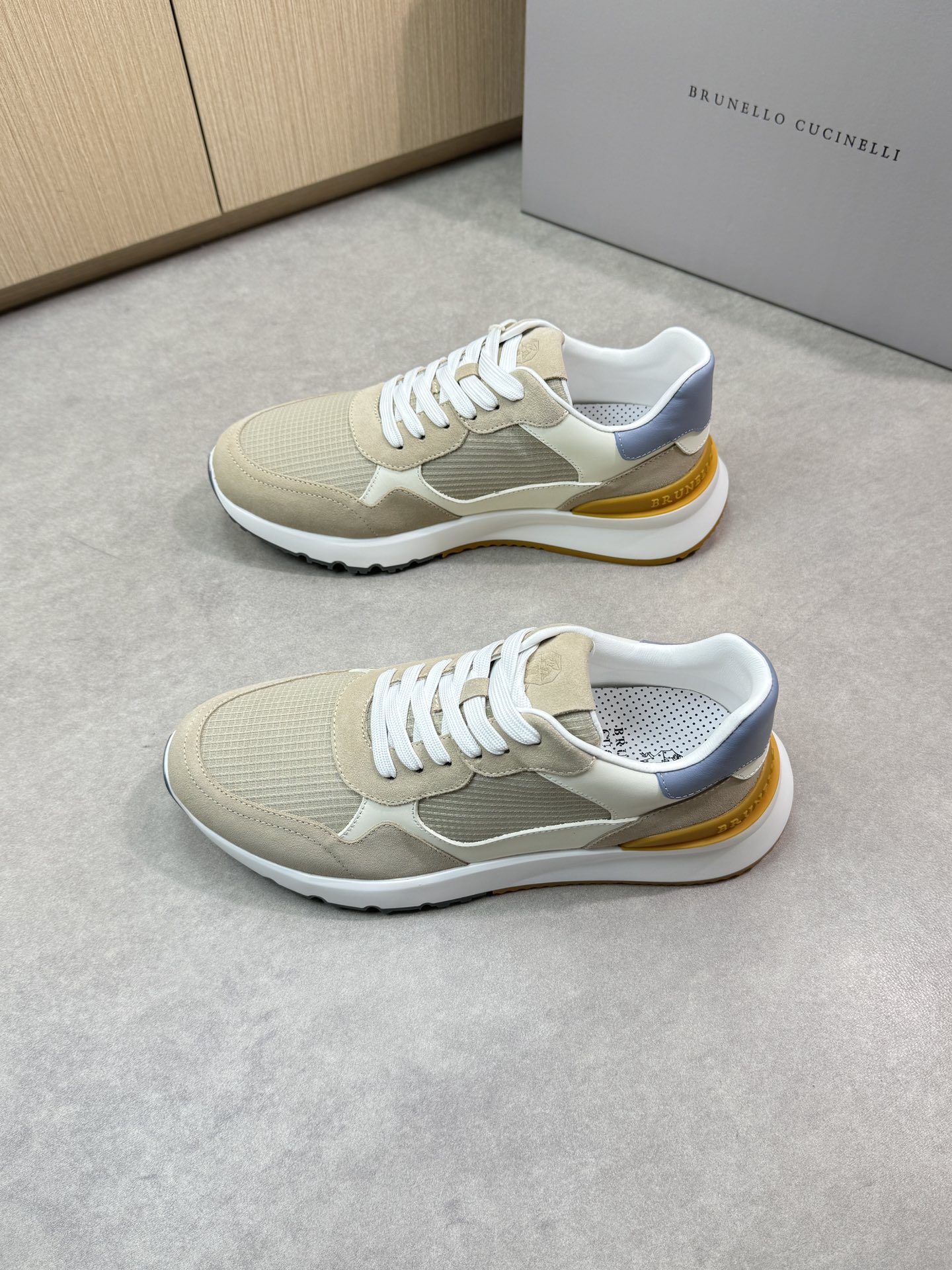 Brunello Cucinelli Men's Nappa Leather & Suede Casual Sneakers 4 i1744910835 2129 2
