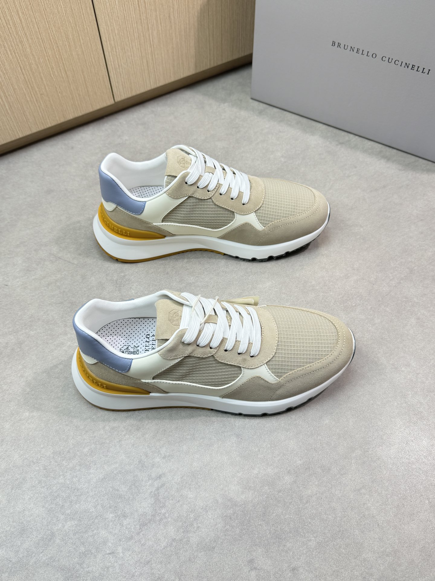 Brunello Cucinelli Men's Nappa Leather & Suede Casual Sneakers 1 Brunello Cucinelli Men's Nappa Leather & Suede Casual Sneakers