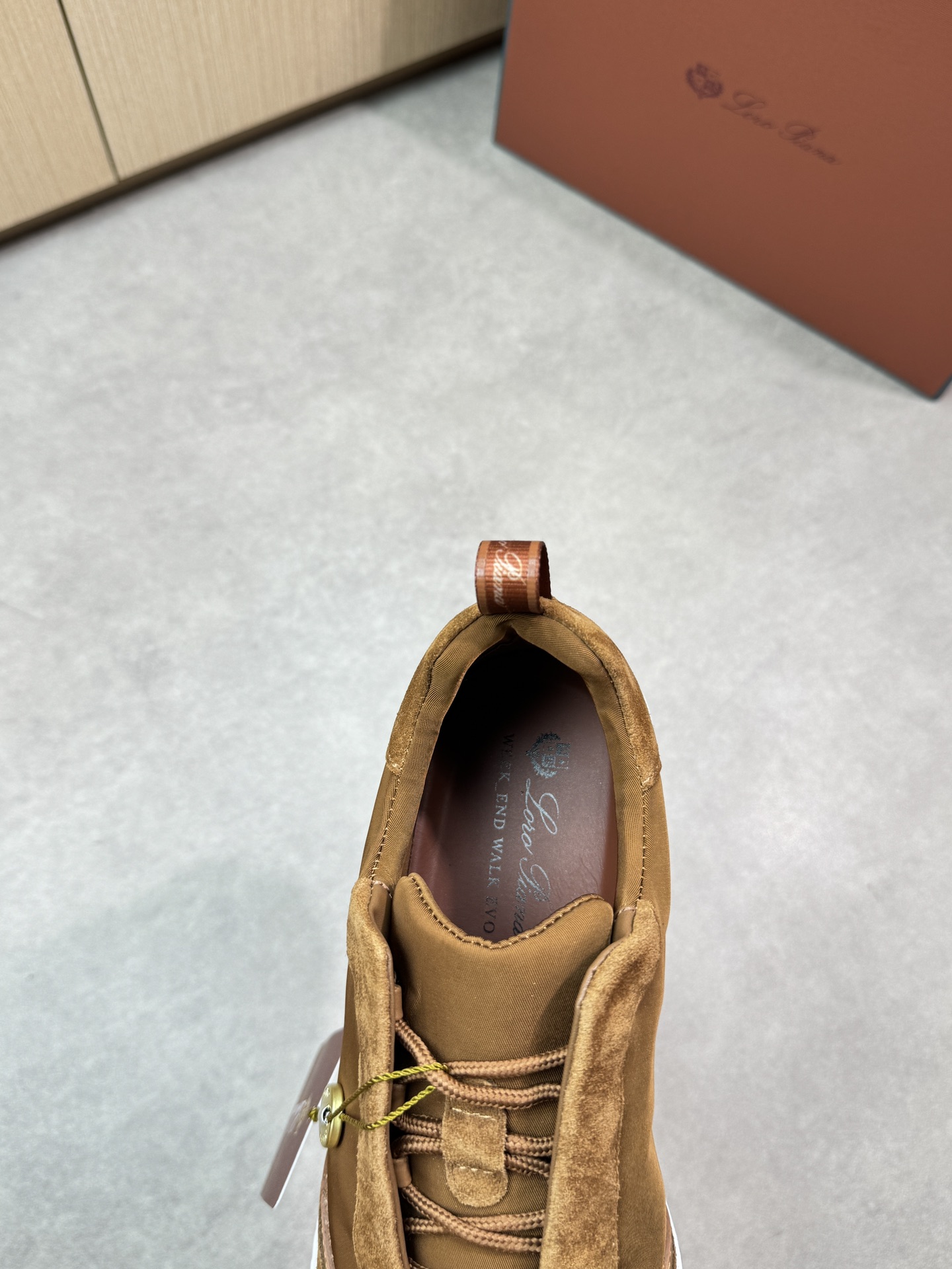 Loro Piana Men's Brown Suede & Canvas Casual Sneakers - Comfortable & Stylish 8 i1745081733 2135 6