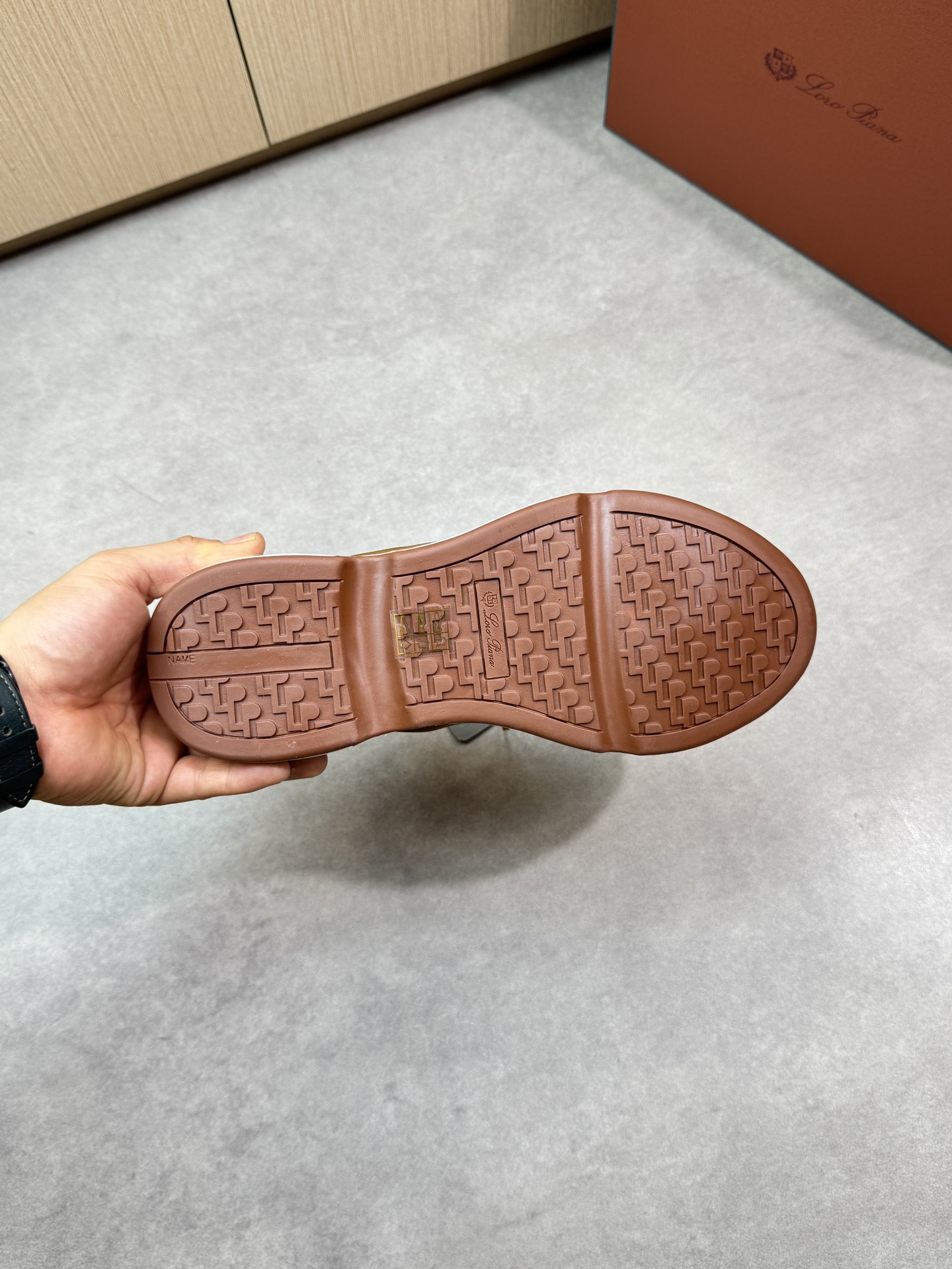 Loro Piana Men's Brown Suede & Canvas Casual Sneakers - Comfortable & Stylish 10 i1745081733 8926 8