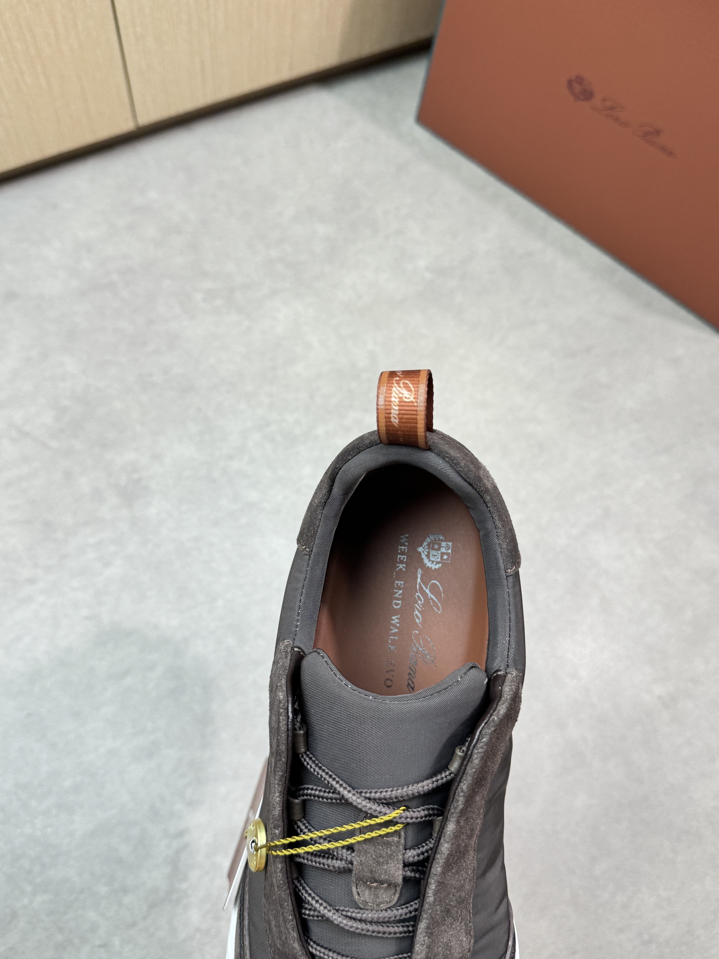 Loro Piana Men's Brown Suede & Canvas Casual Sneakers, Size 39-44 8 i1745081752 9422 6