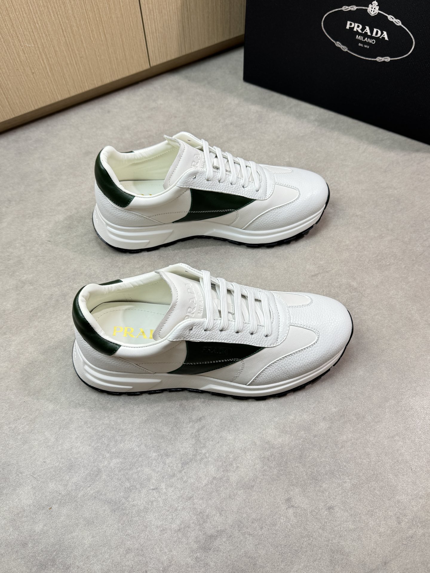 Prada Men's Nappa Leather Sneakers - Stylish & Comfortable, Sizes 39-44 1 Prada Men's Nappa Leather Sneakers - Stylish & Comfortable, Sizes 39-44