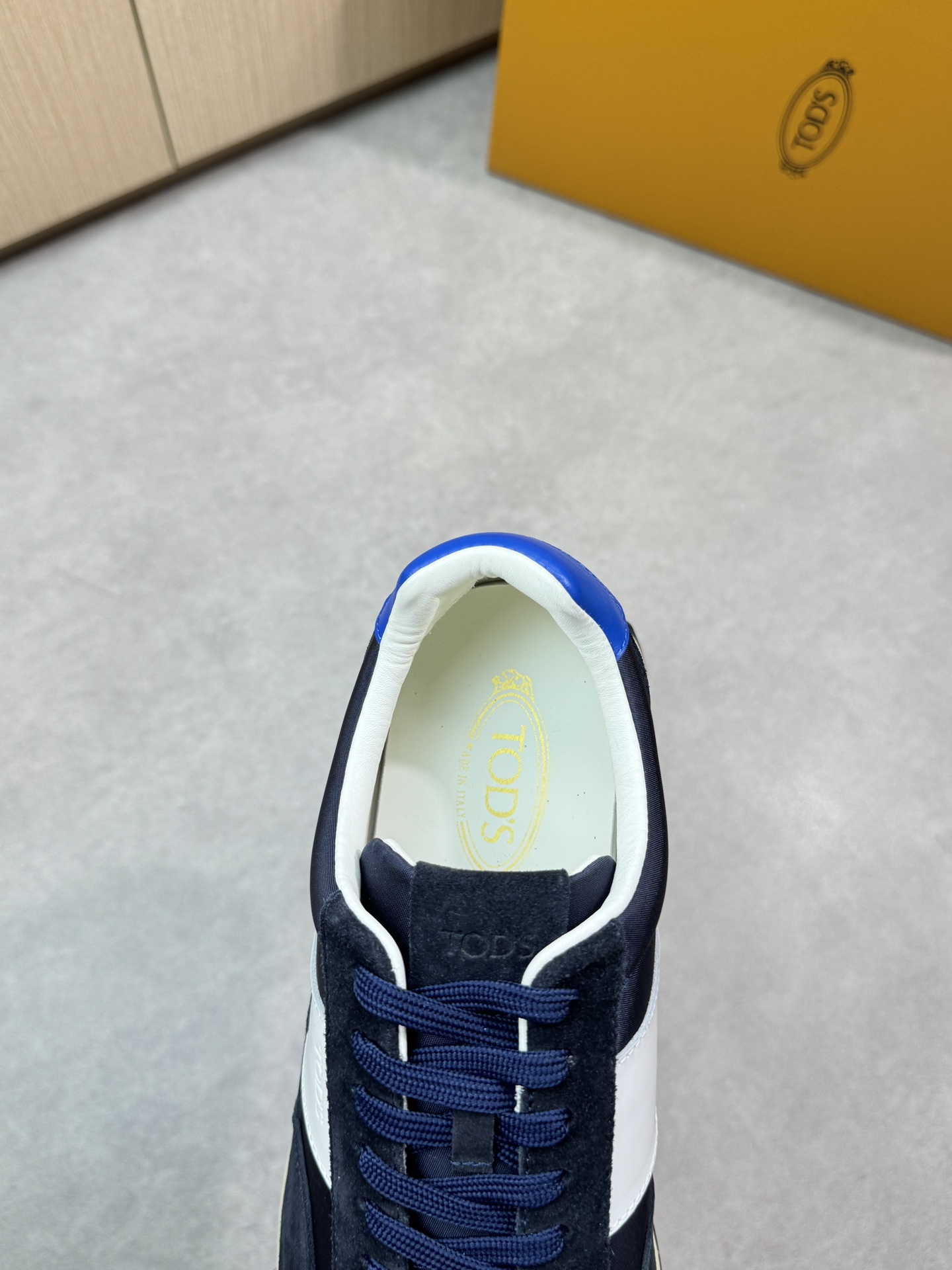 TOD'S Men's Leather & Suede Sneakers - Blue, White - Sizes 38-44 8 i1745271787 1452 6
