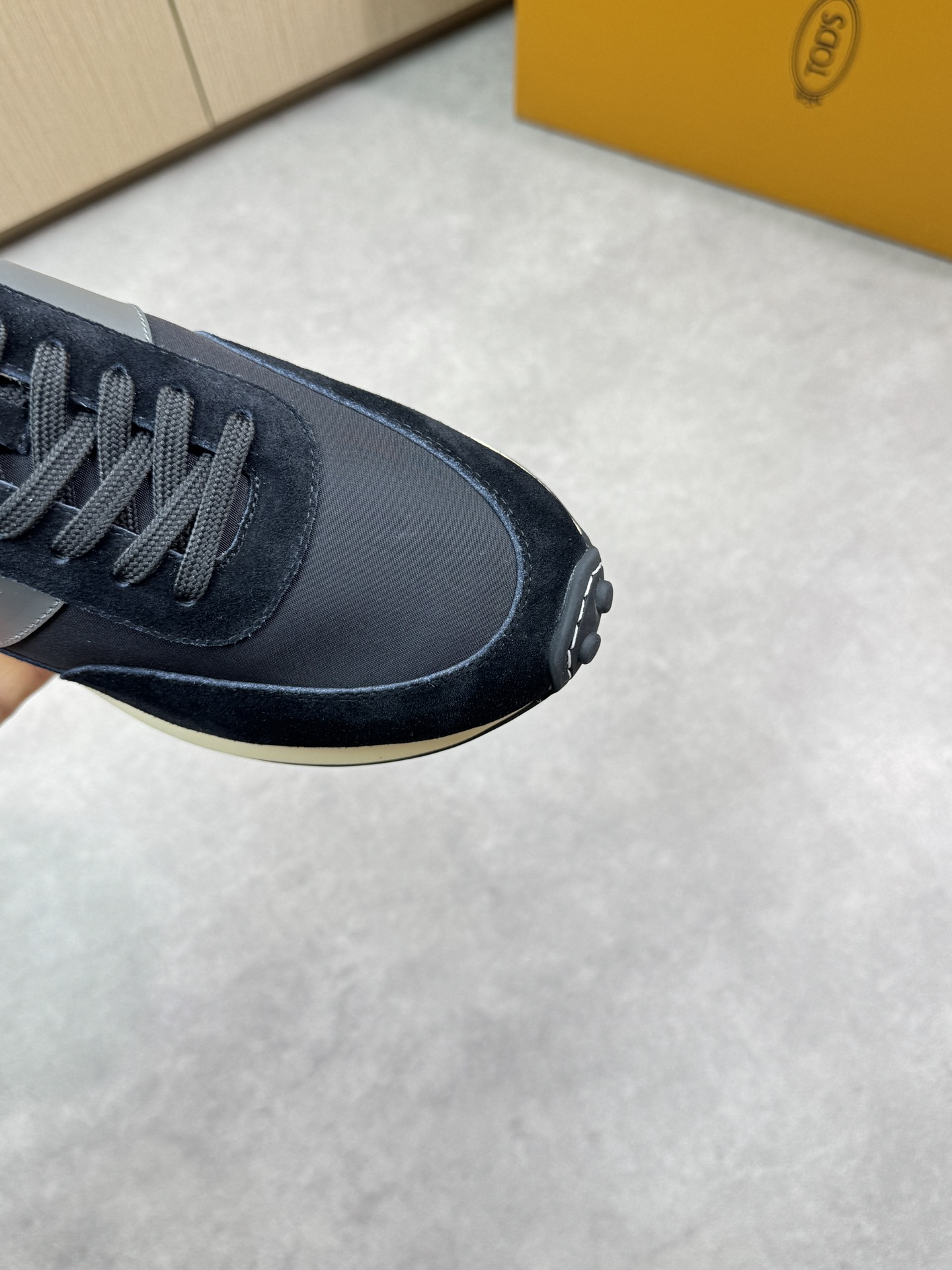 TOD'S Men's Black Leather and Suede Casual Sneakers, Sizes 38-44 7 i1745271802 3937 5