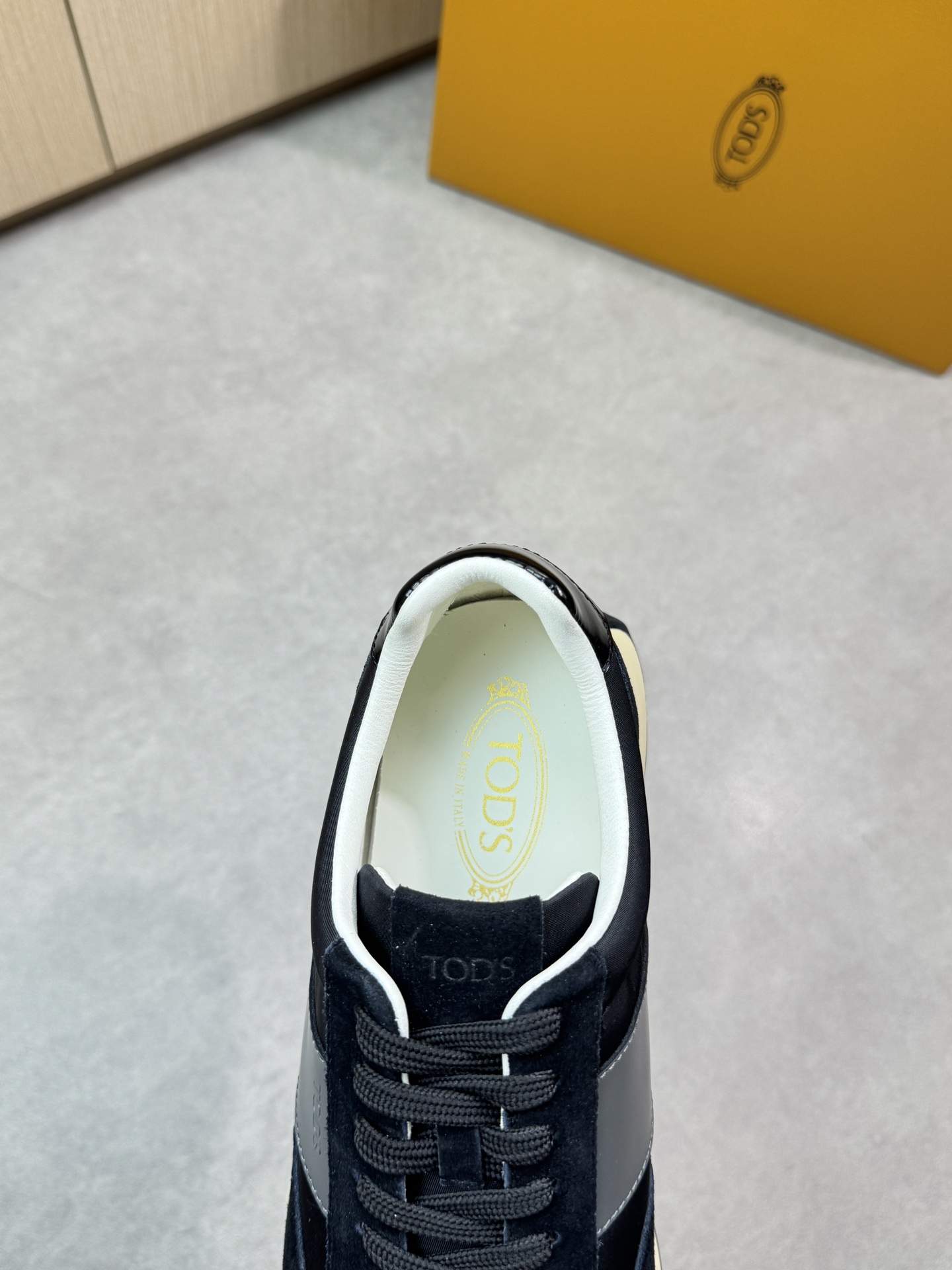 TOD'S Men's Black Leather and Suede Casual Sneakers, Sizes 38-44 8 i1745271802 7848 6