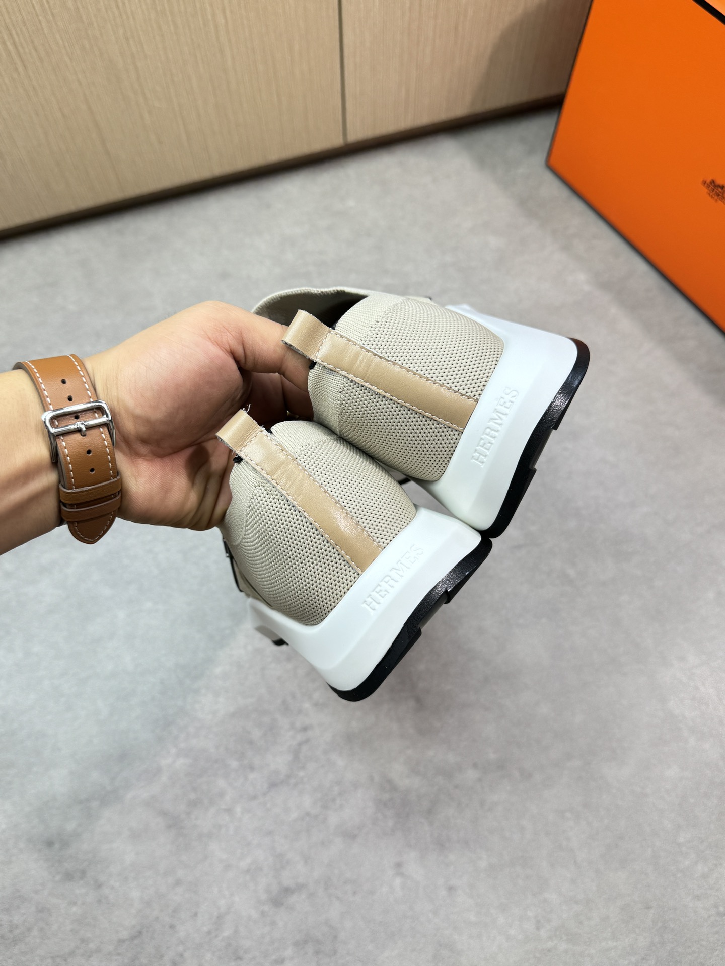 Hermes Women's Casual Sneakers - Knitted Upper, Leather Insole, TPU Sole 9 i1746467936 3785 7