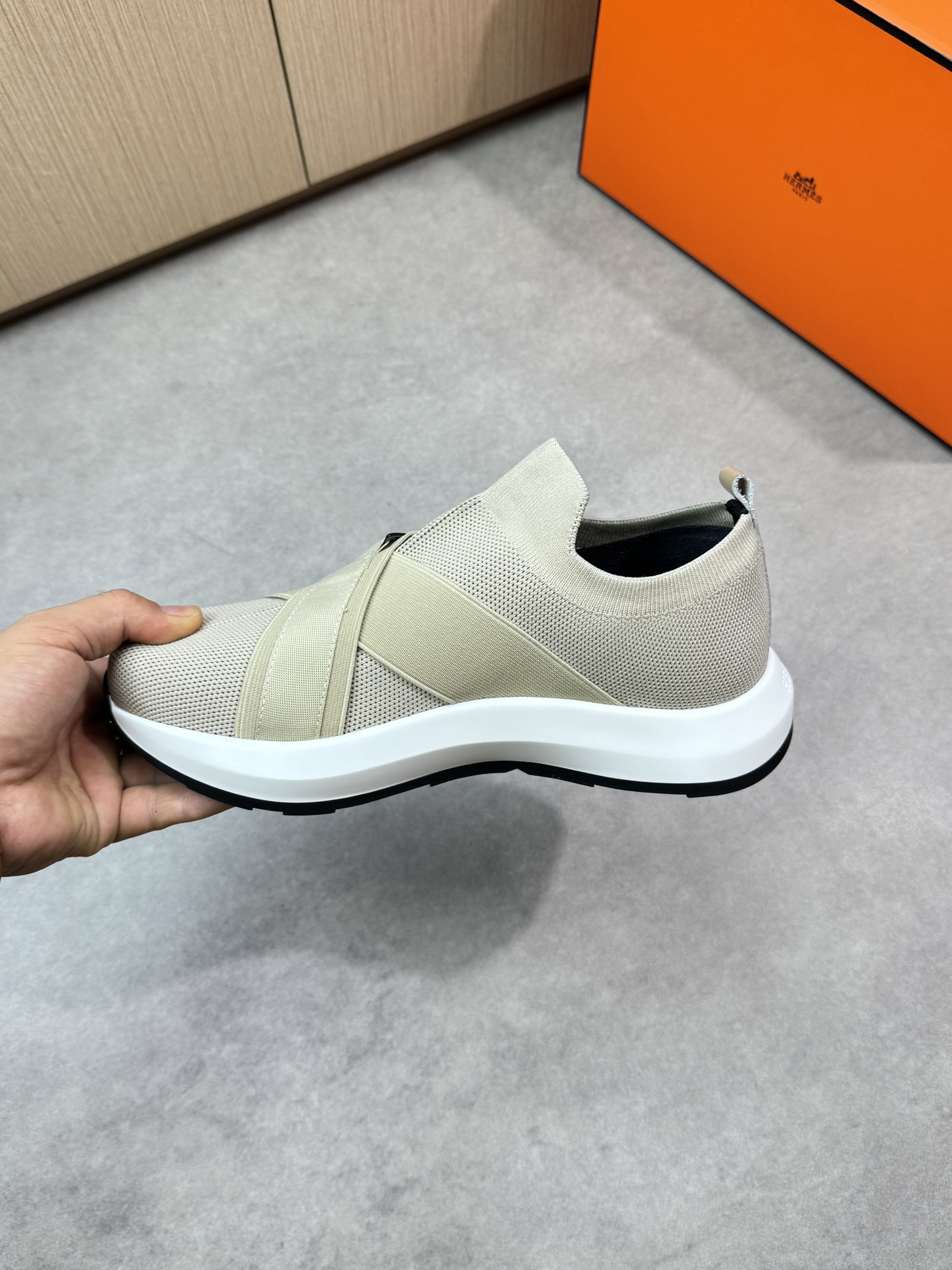 Hermes Women's Casual Sneakers - Knitted Upper, Leather Insole, TPU Sole 6 i1746467936 7537 4