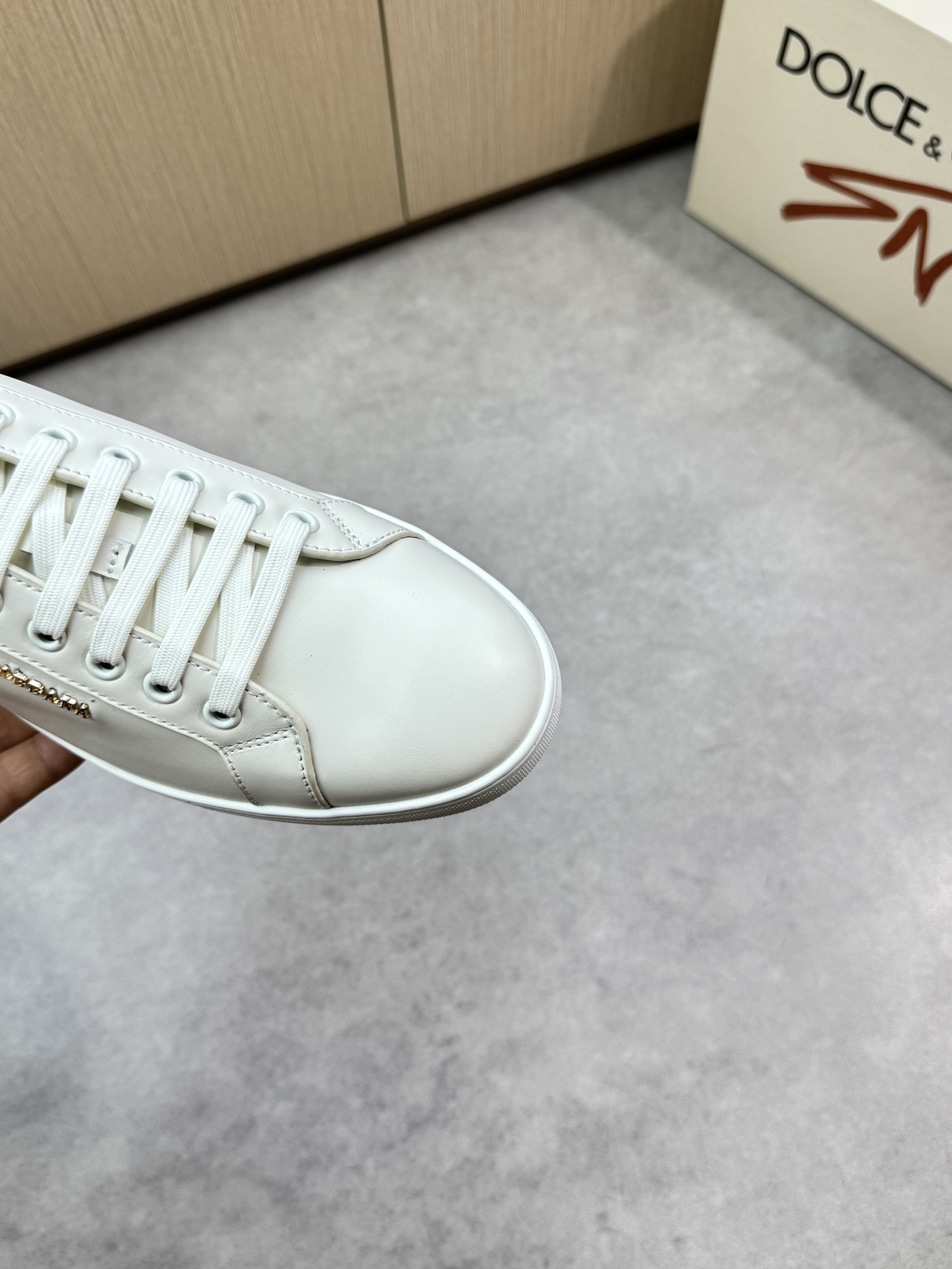 Dolce&Gabbana White Leather Sneakers with Logo, Size 39-44 7 i1746551342 5452 5