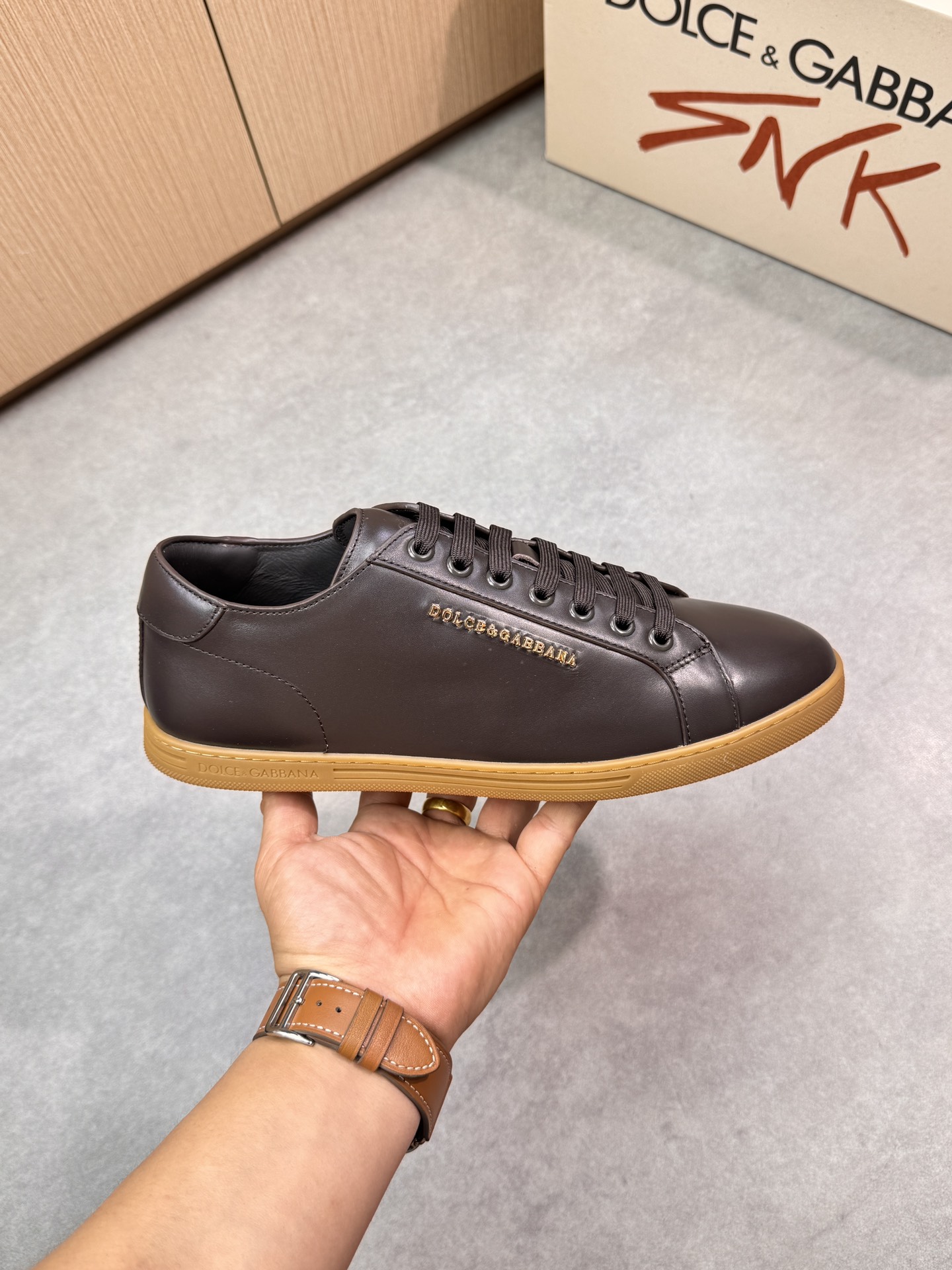 Dolce & Gabbana Leather Sneakers Casual Shoes for Men Size 39-44 5 i1746551468 1233 3