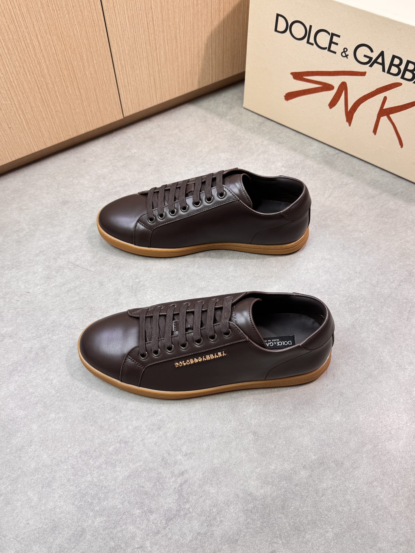 Dolce & Gabbana Leather Sneakers Casual Shoes for Men Size 39-44 4 i1746551468 9526 2