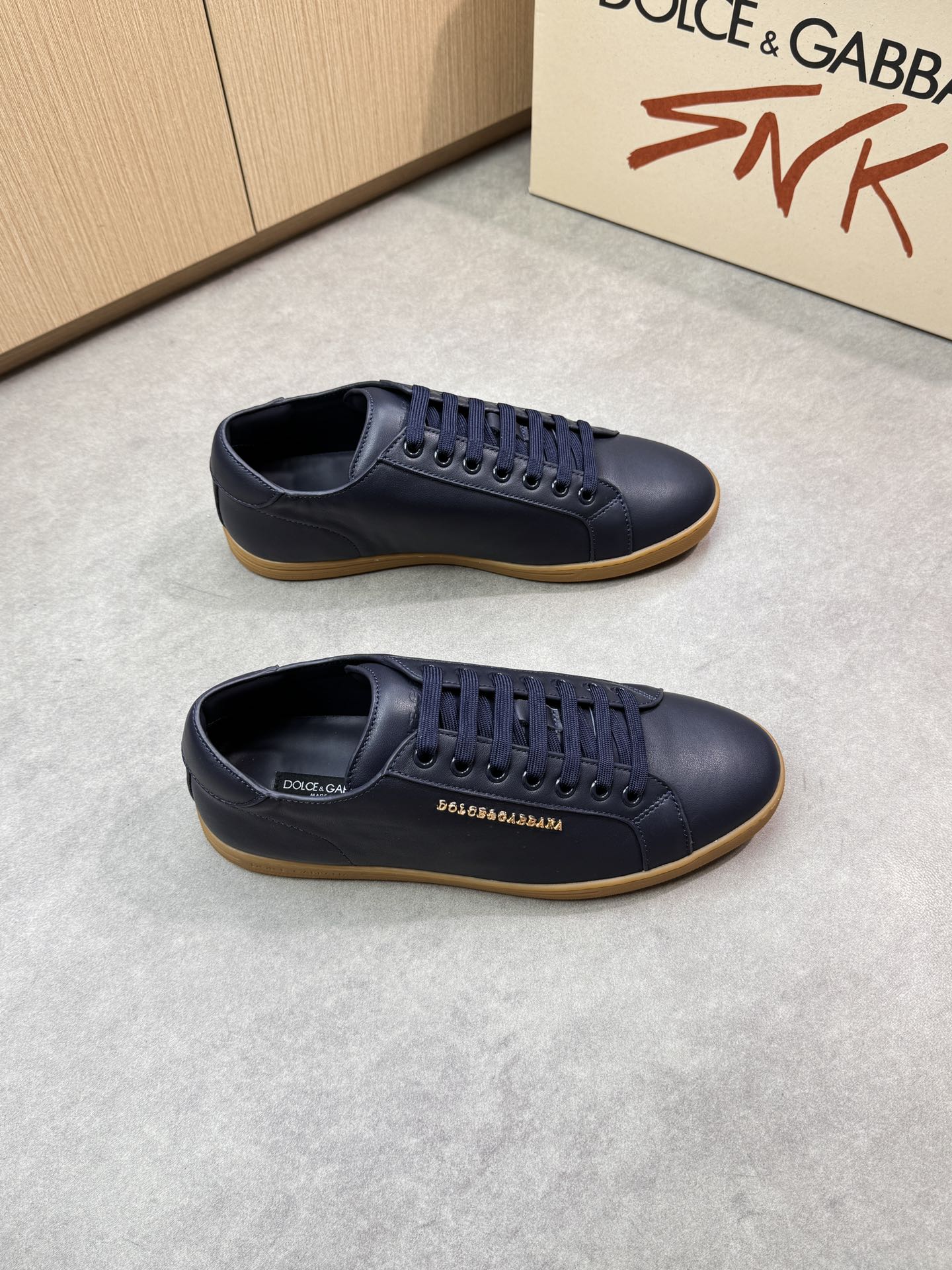 Dolce&Gabbana Leather Sneakers Casual Fashion Shoes for Men 1 Dolce&Gabbana Leather Sneakers Casual Fashion Shoes for Men
