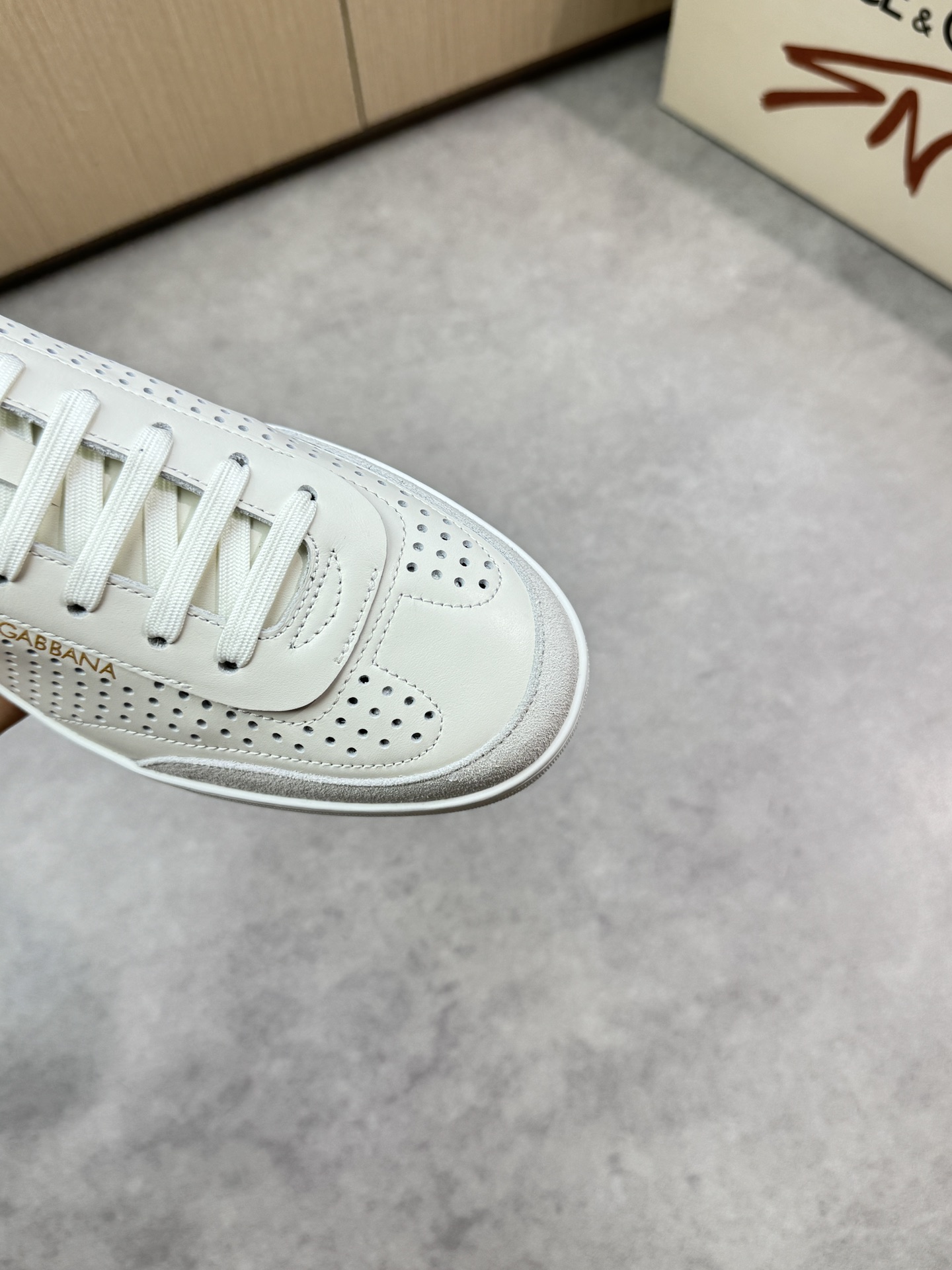 Dolce&Gabbana Leather White Sneakers Lace-up Casual Shoes for Men 7 i1746551862 4454 5