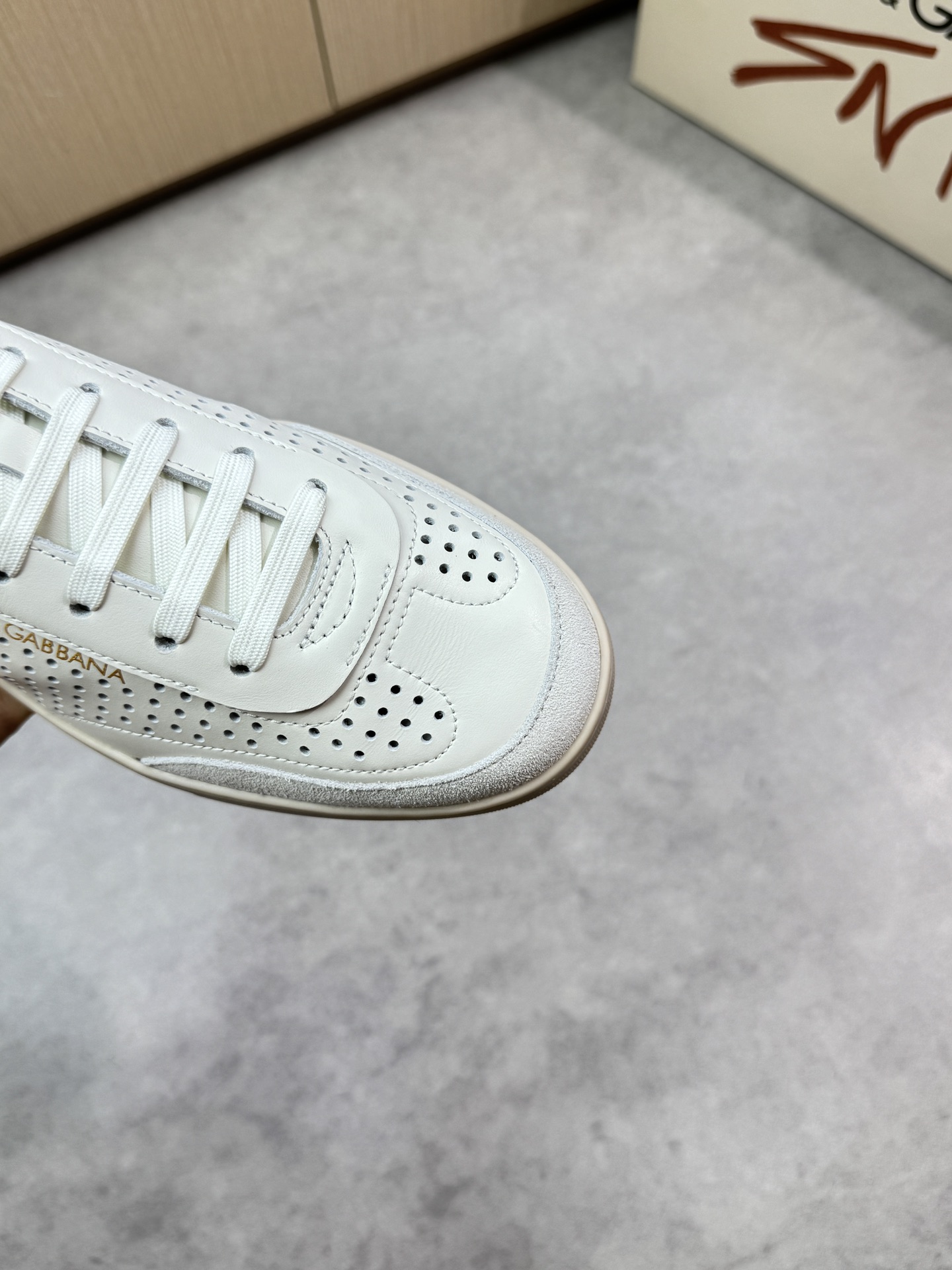 Dolce&Gabbana White Leather Perforated Sneakers, Casual and Stylish 7 i1746551945 7206 5