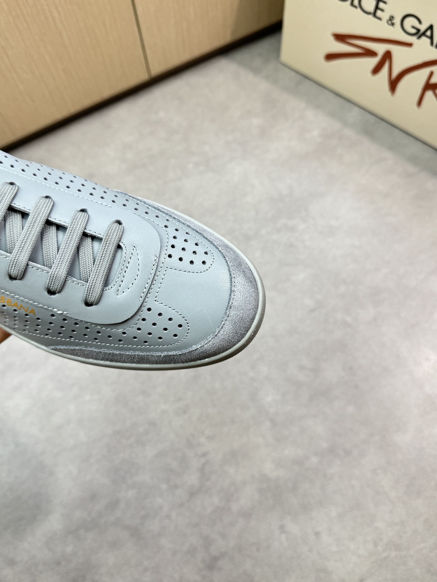 Dolce&Gabbana Leather Sneakers, Perforated Design, Casual Trainer 7 i1746551974 847 5