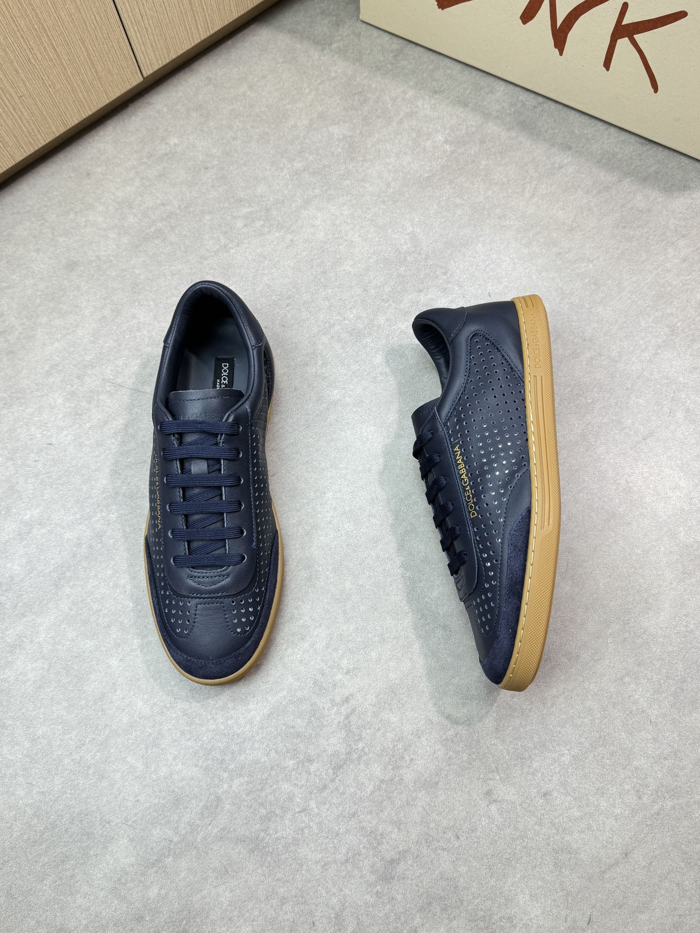 Dolce & Gabbana Leather Sneakers, Premium Calfskin, Perforated Design 3 i1746552028 6730 1
